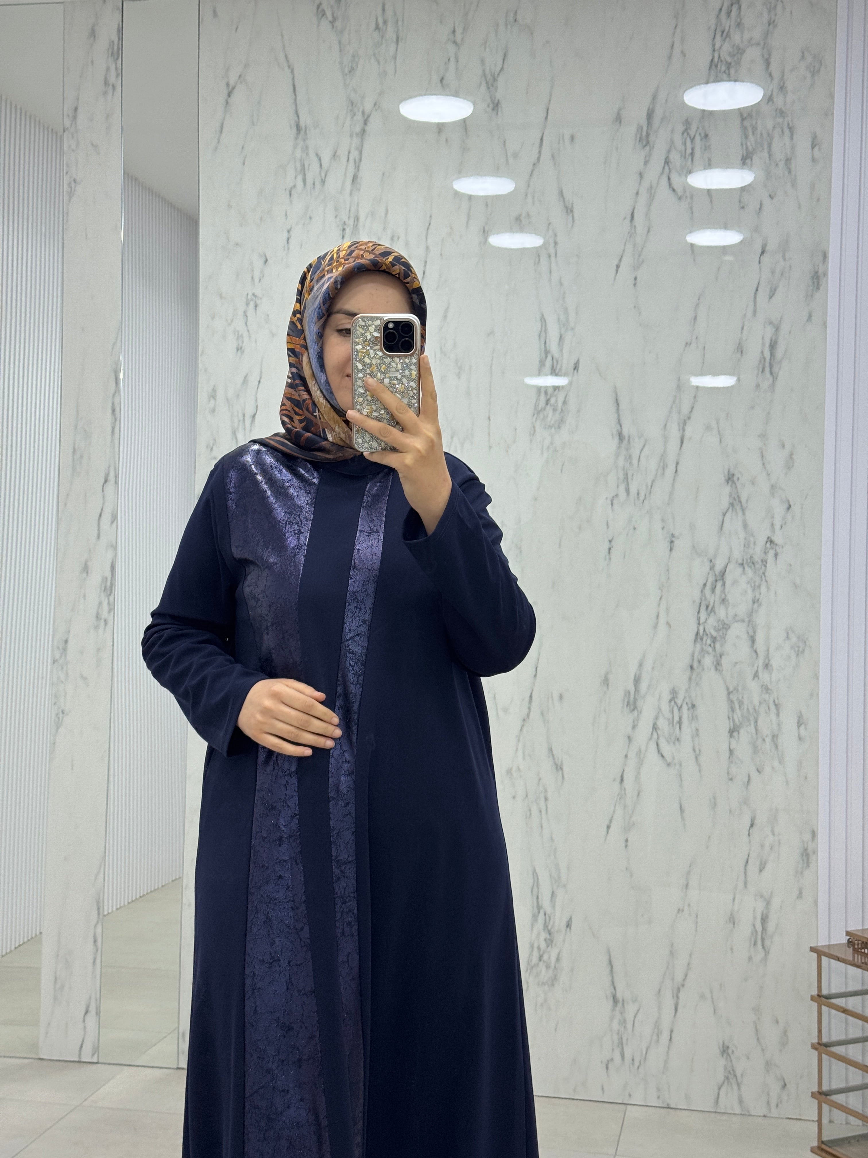 NİHAL DETAYLI ELBİSE (7410)