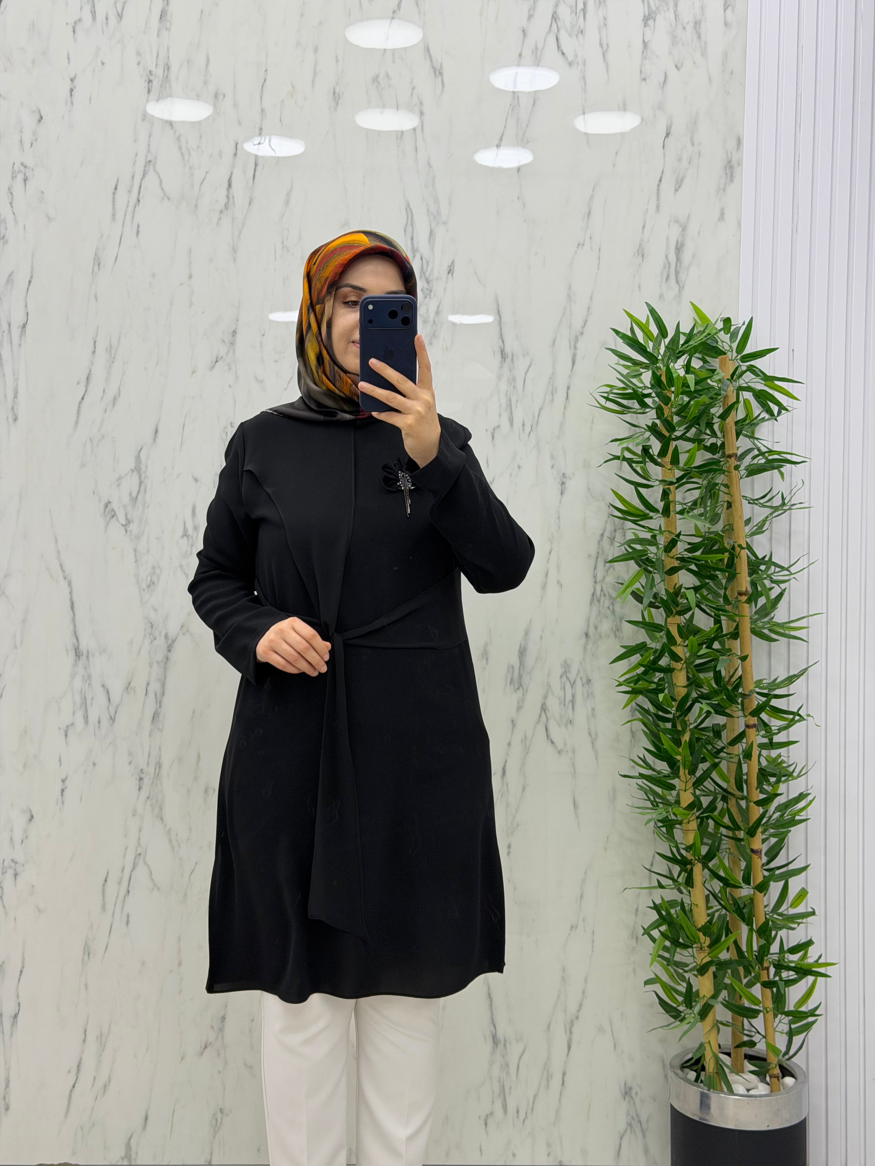 MODA İLDEM ŞİFON DETAYLI TUNİK(2113)