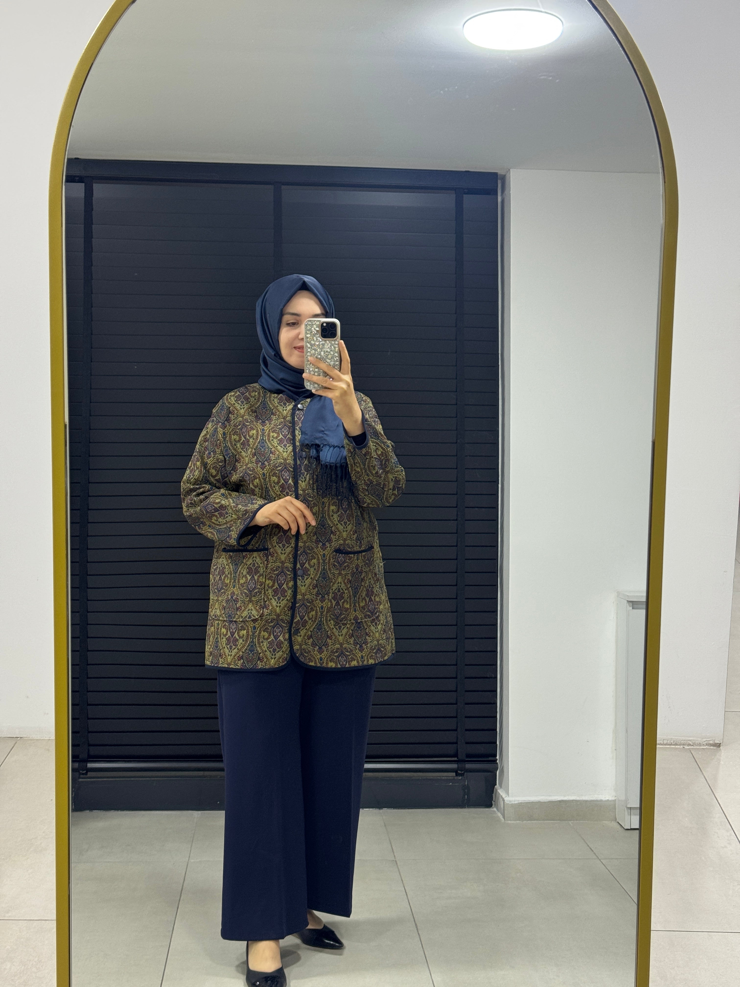 ESİO DESENLİ CEKET (1601)