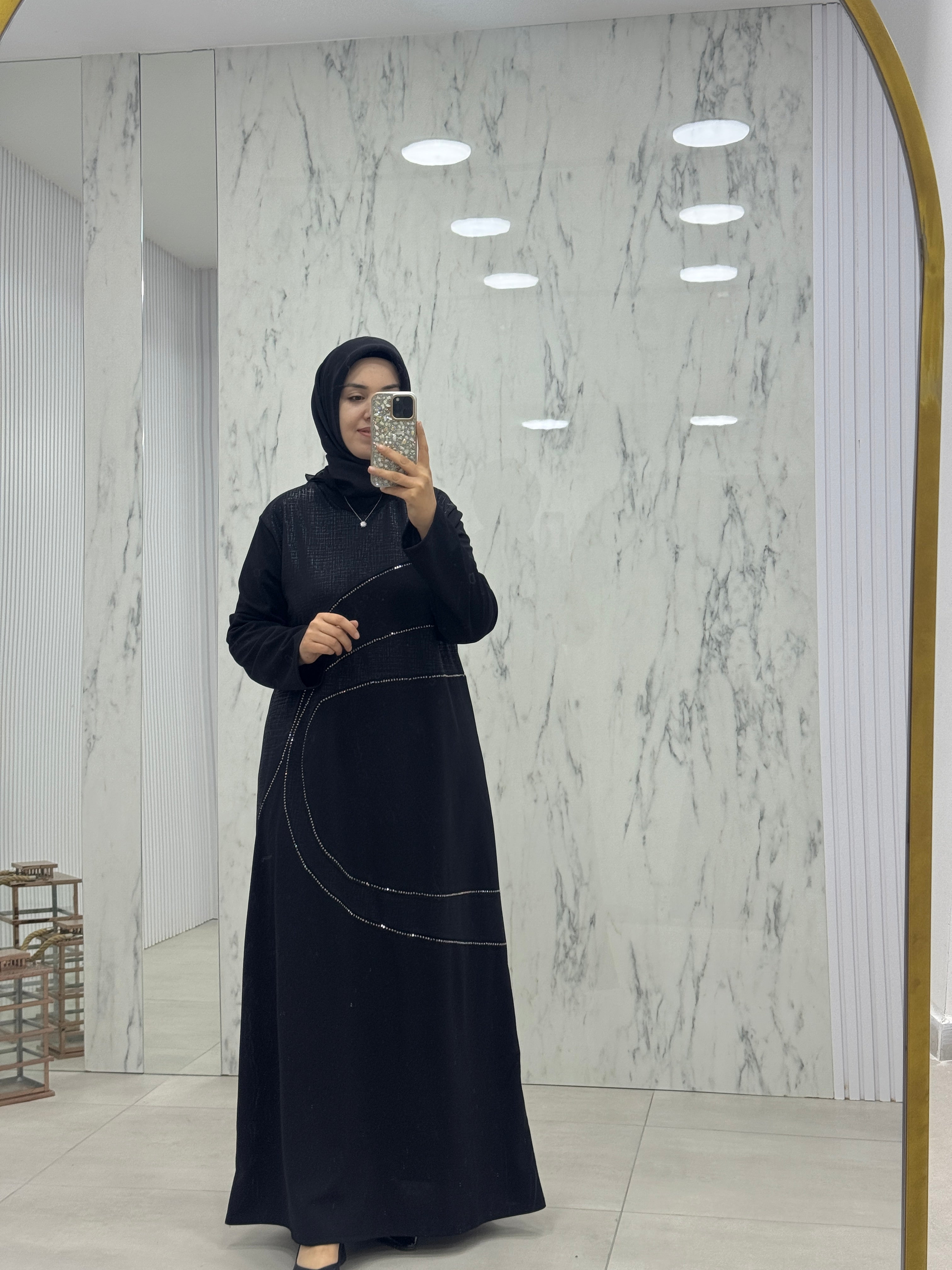 NİHAL TAŞLI ELBİSE(7412)