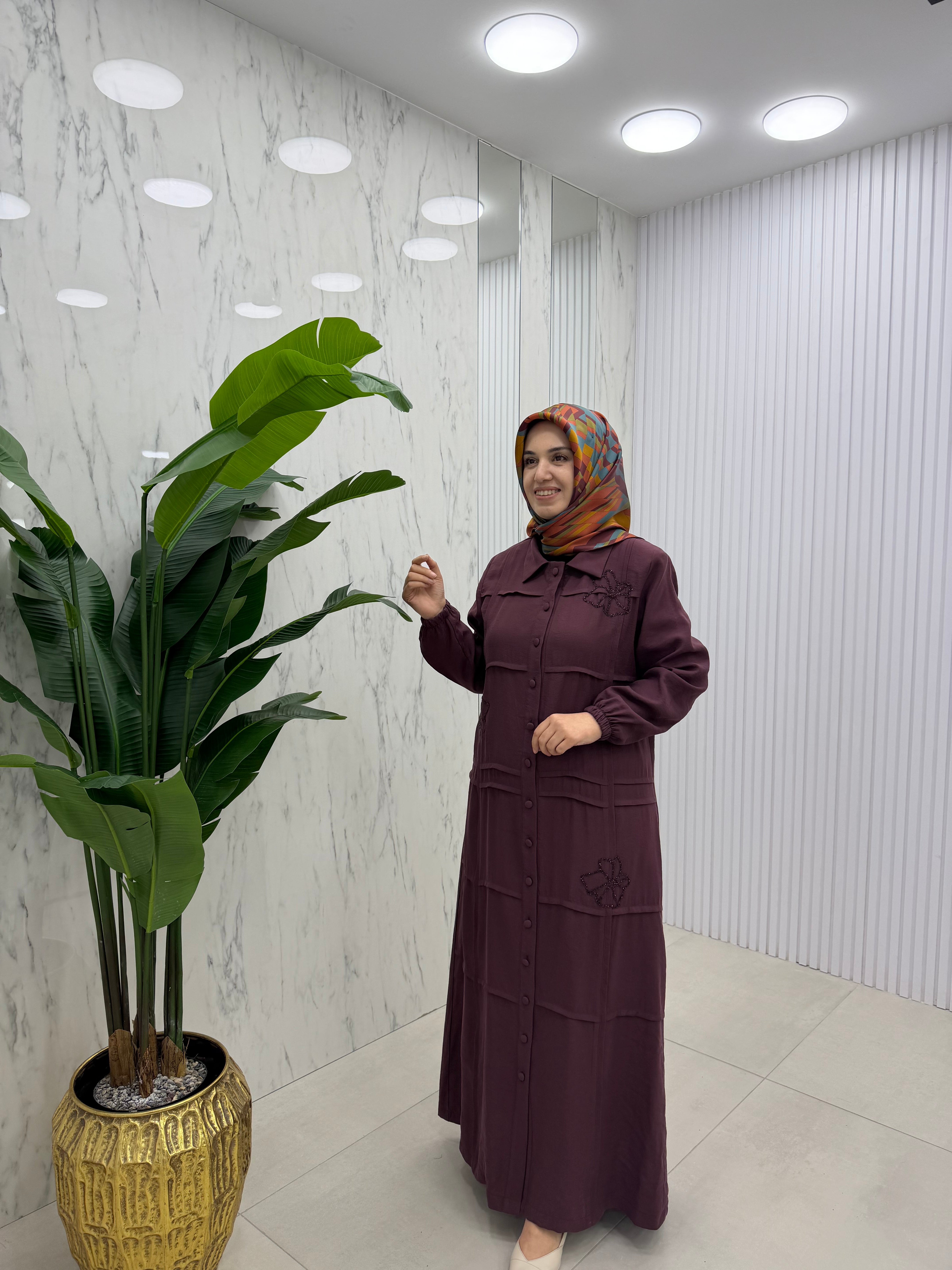 SARMODA GÖMLEK ELBİSE (6001)