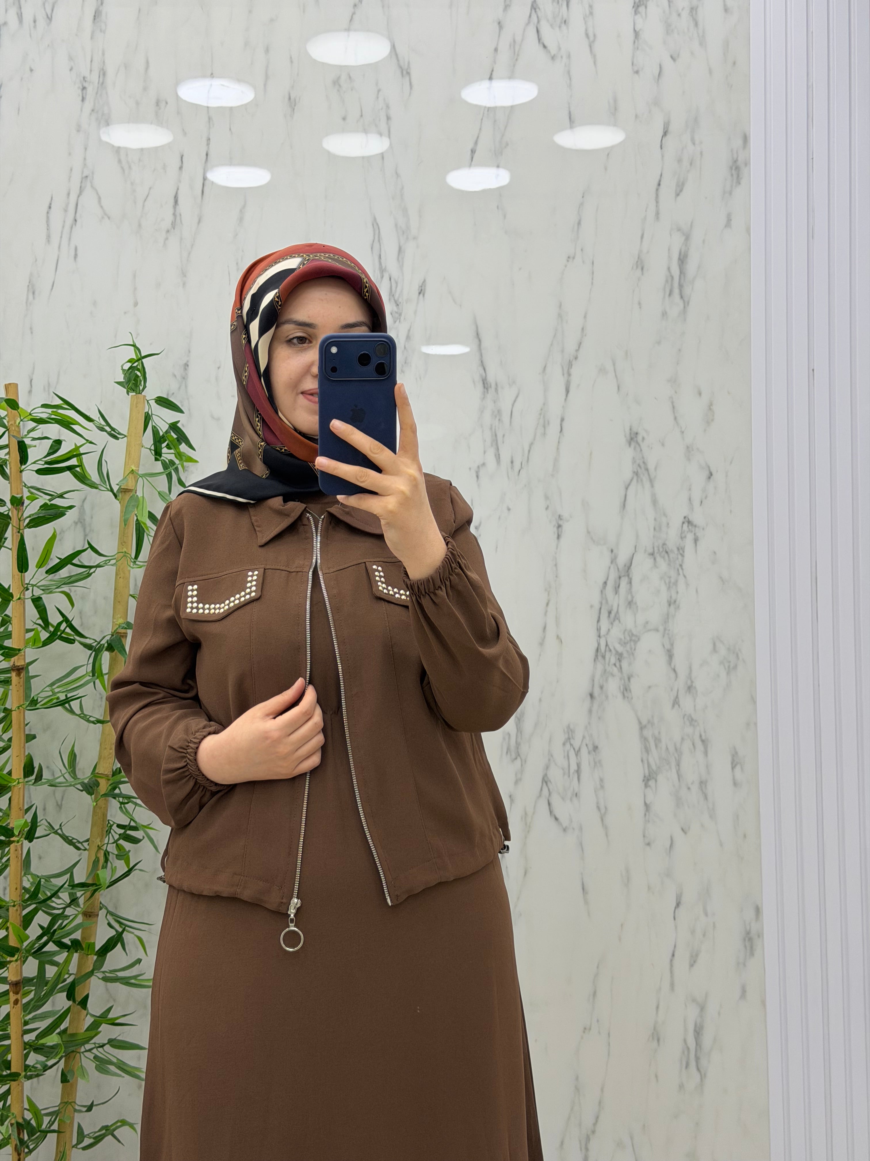 ECE TRİKO CEKETLİ ELBİSE TAKIM