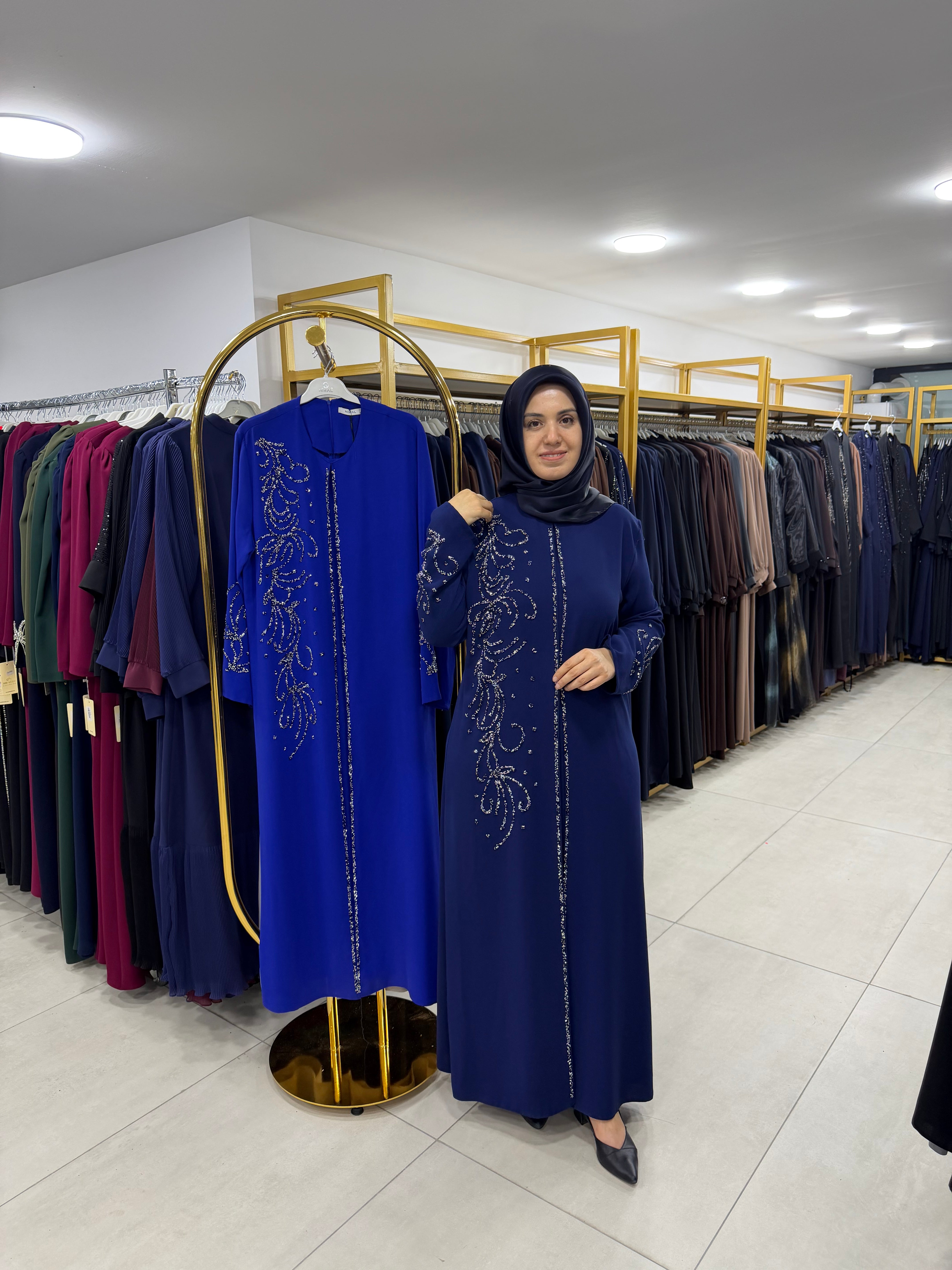 NİHAL TAŞLI İKİLİ GÖRÜNÜMLÜ ABAYA