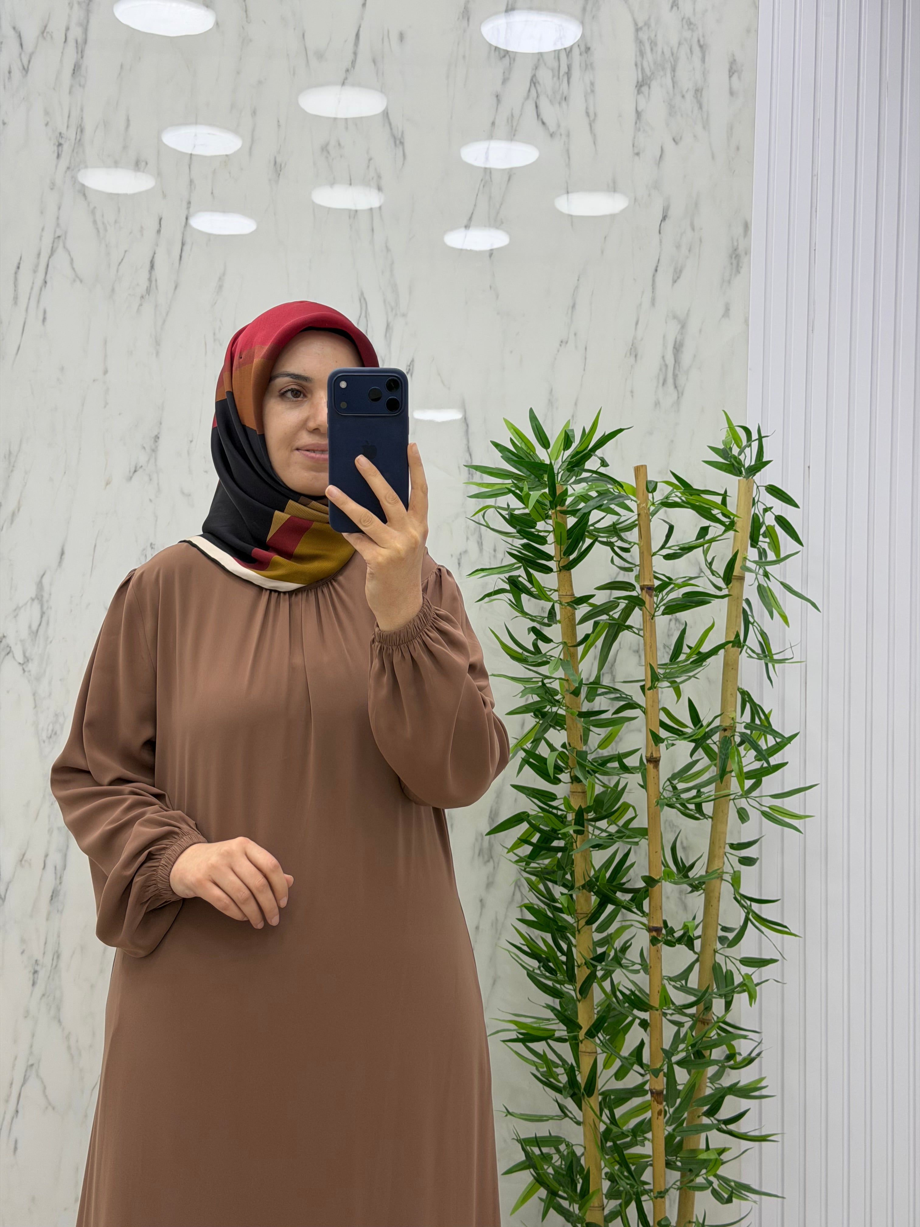 MUSAB ETEK UCU PİLELİ ELBİSE(8627)