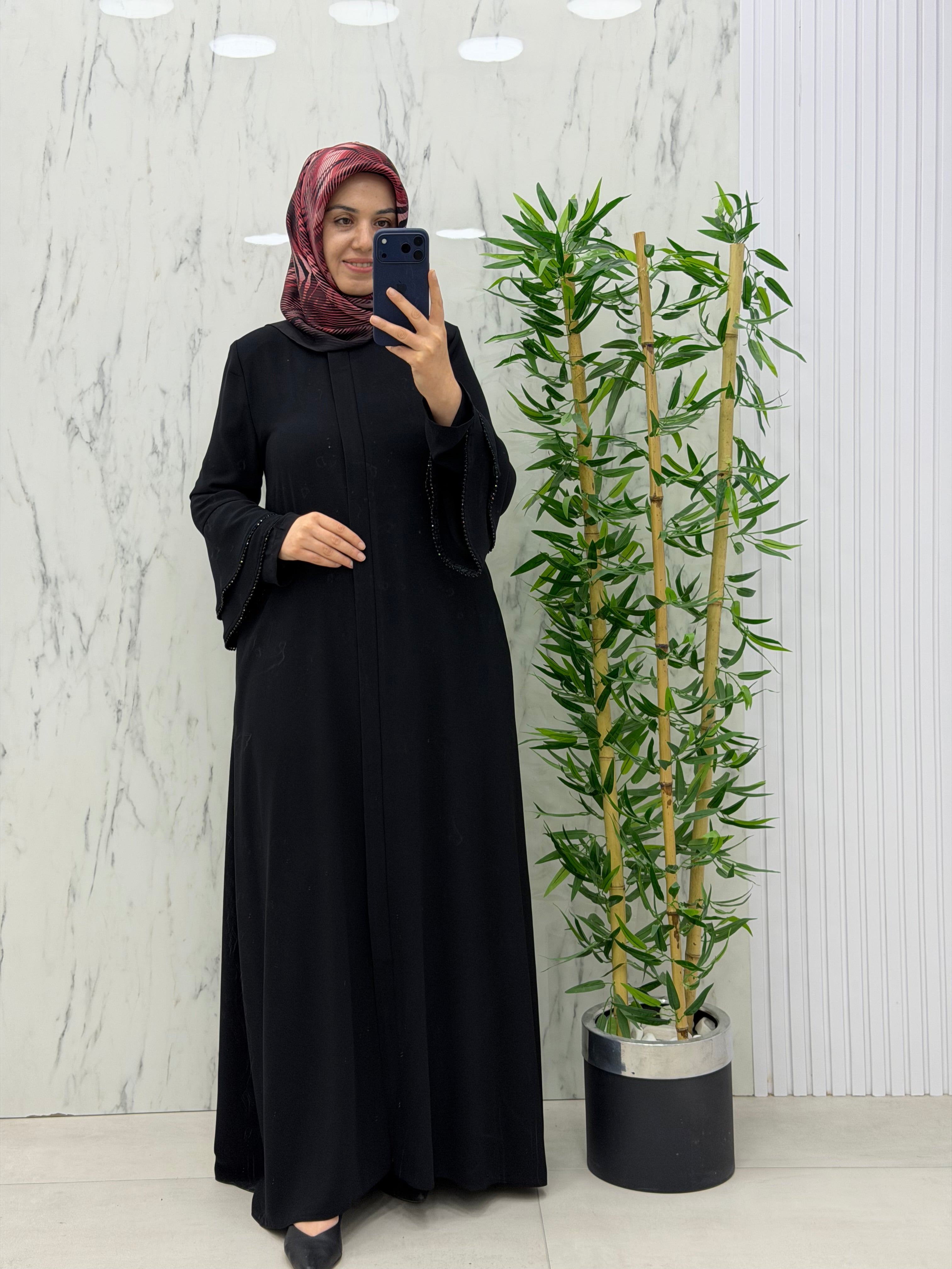 MUSAB KOLU DETAYLI FERACE(7637)