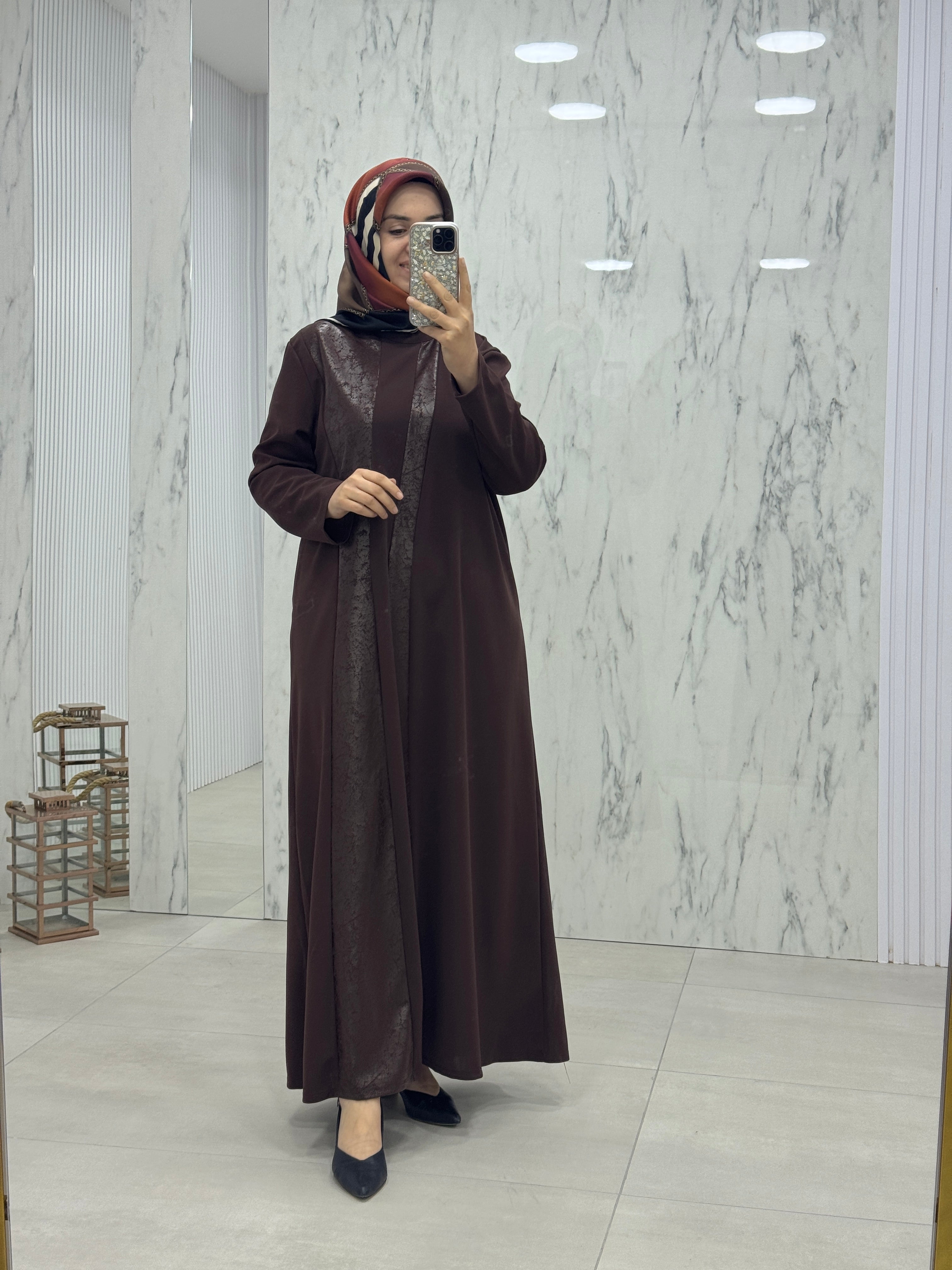 NİHAL DETAYLI ELBİSE (7410)