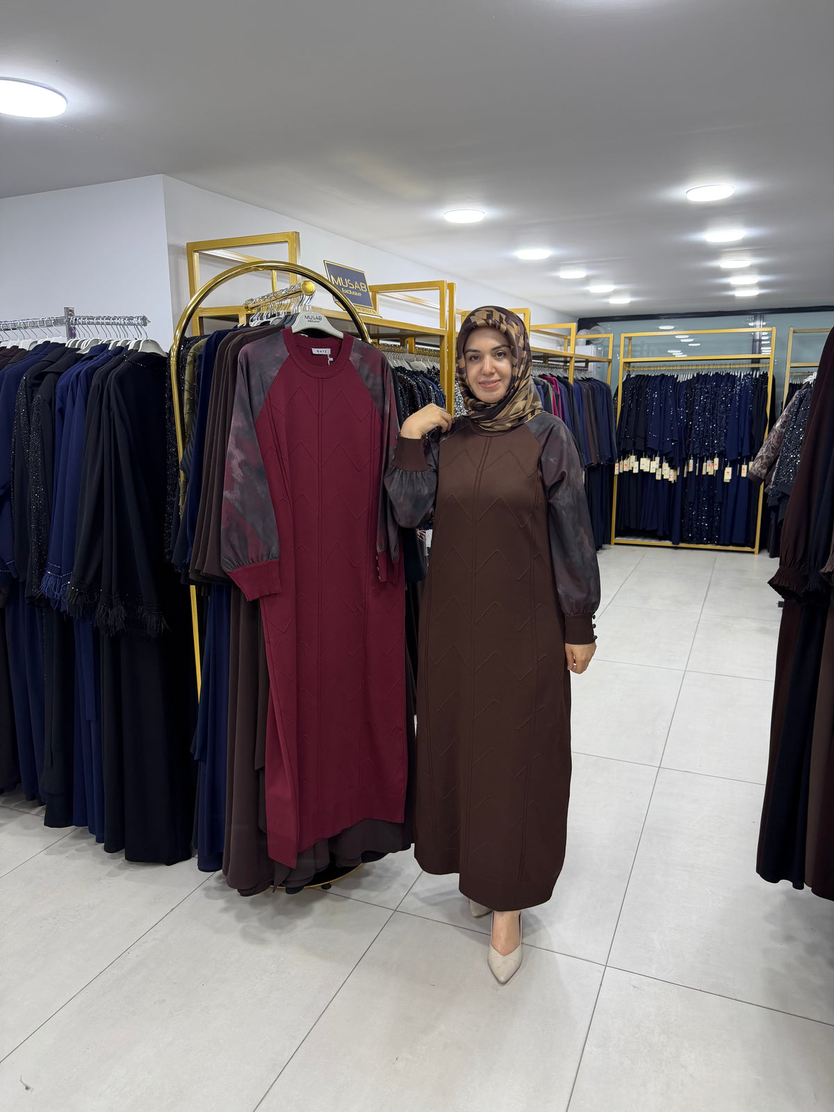 GAYE KUPRA DETAYLI ELBİSE(3636)