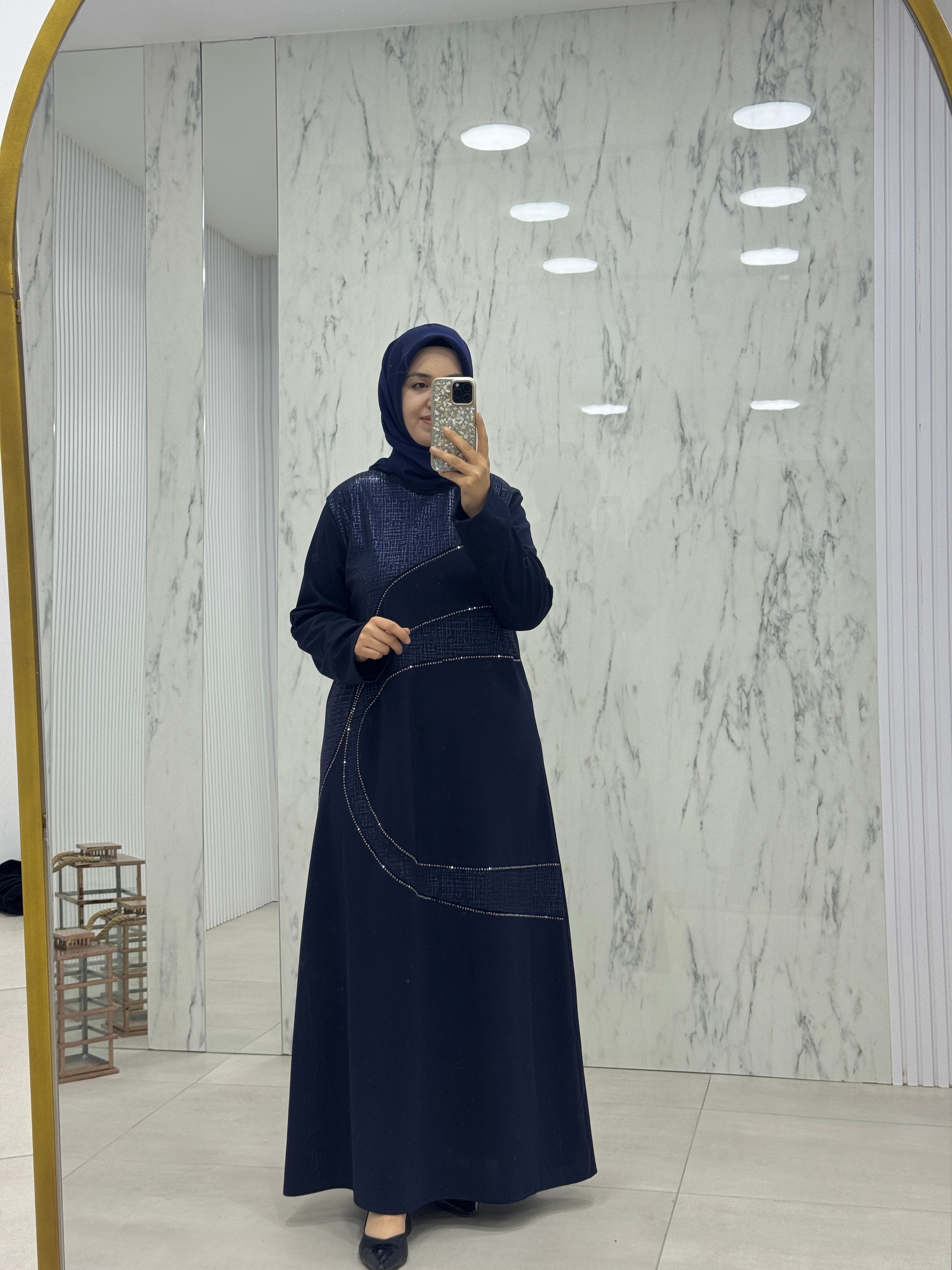 NİHAL TAŞLI ELBİSE(7412)