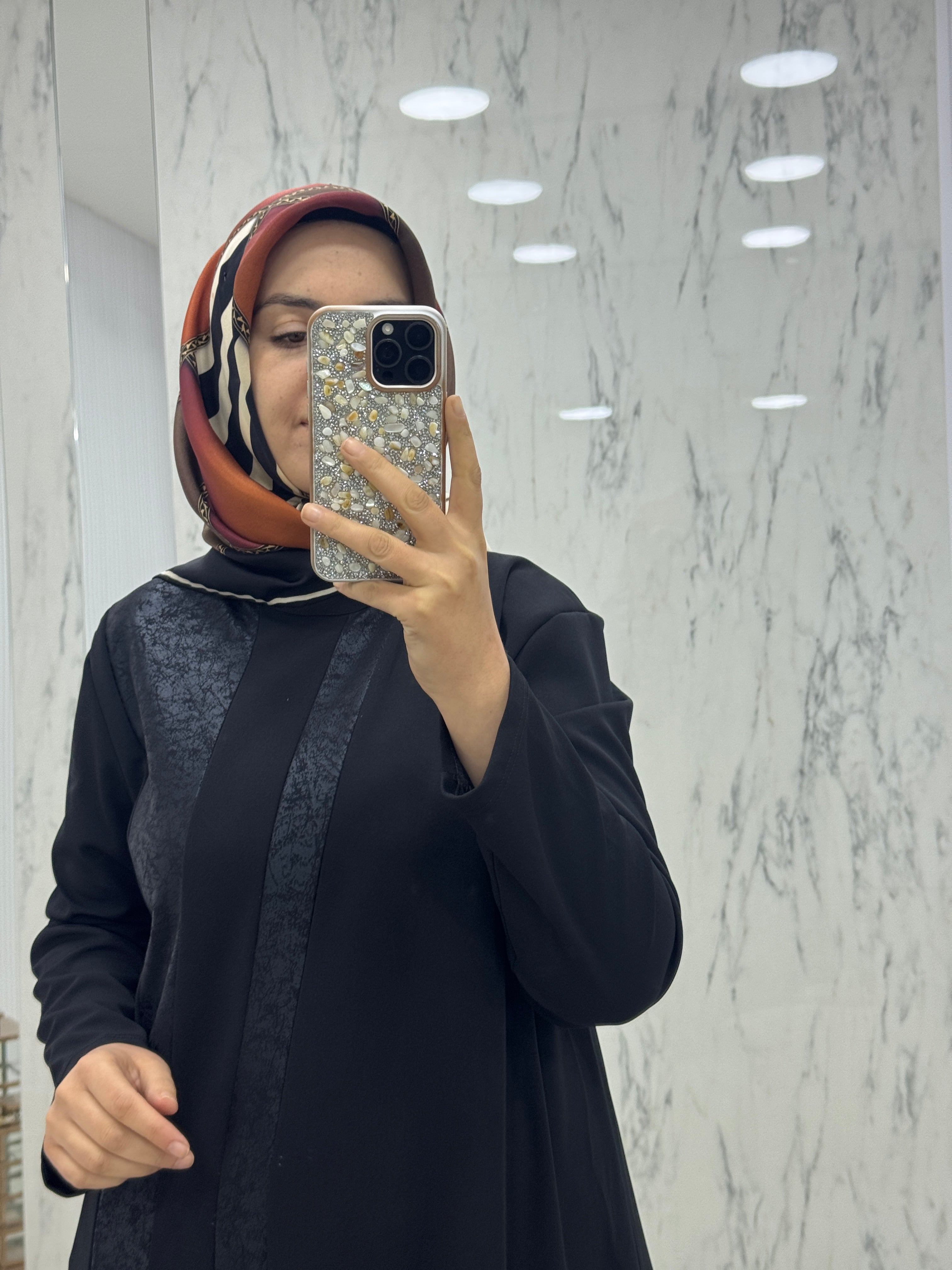 NİHAL DETAYLI ELBİSE (7410)