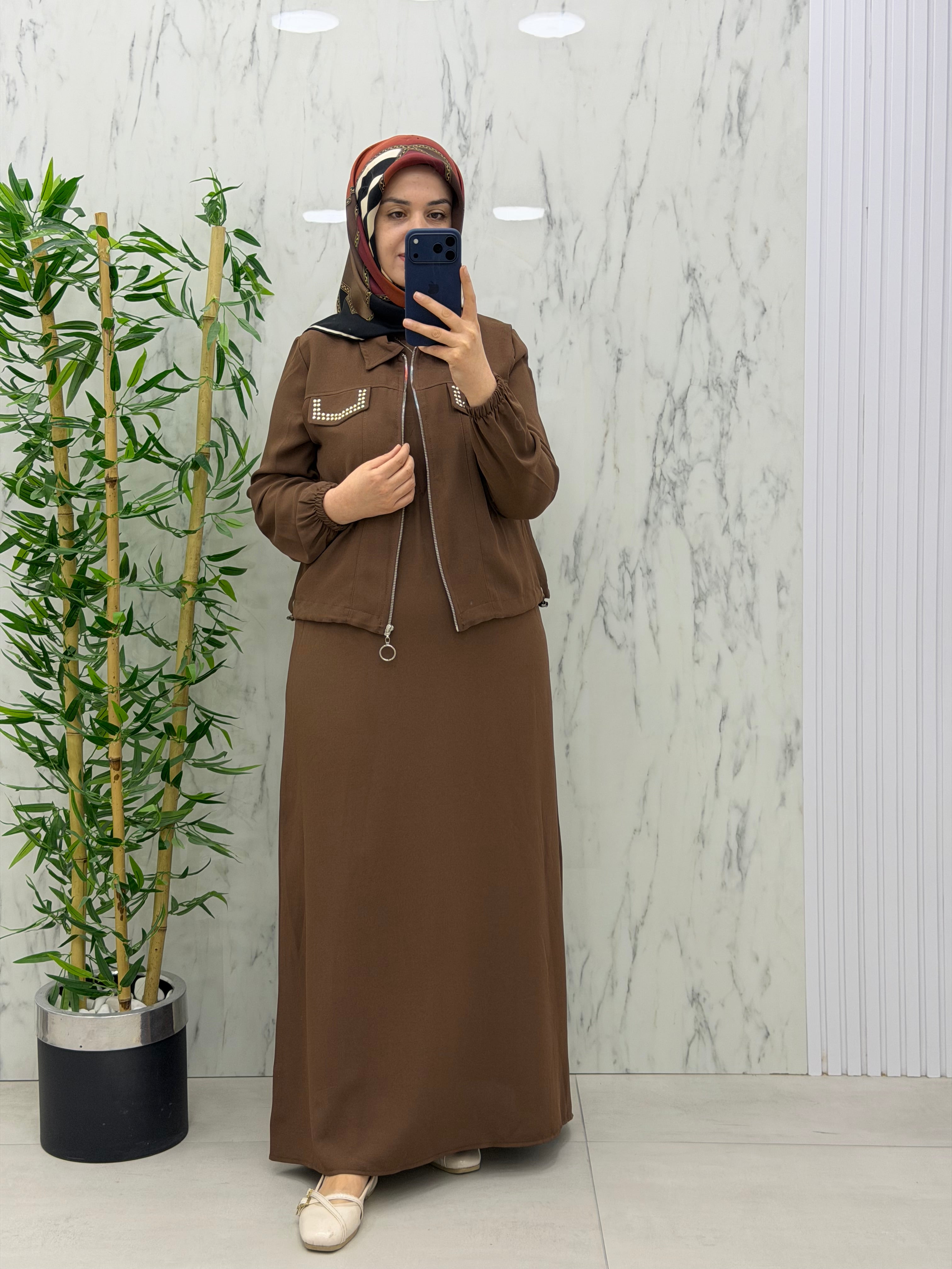 ECE TRİKO CEKETLİ ELBİSE TAKIM