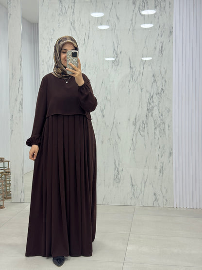 MUSAB PELERİNLİ ELBİSE/FERACE (8610)