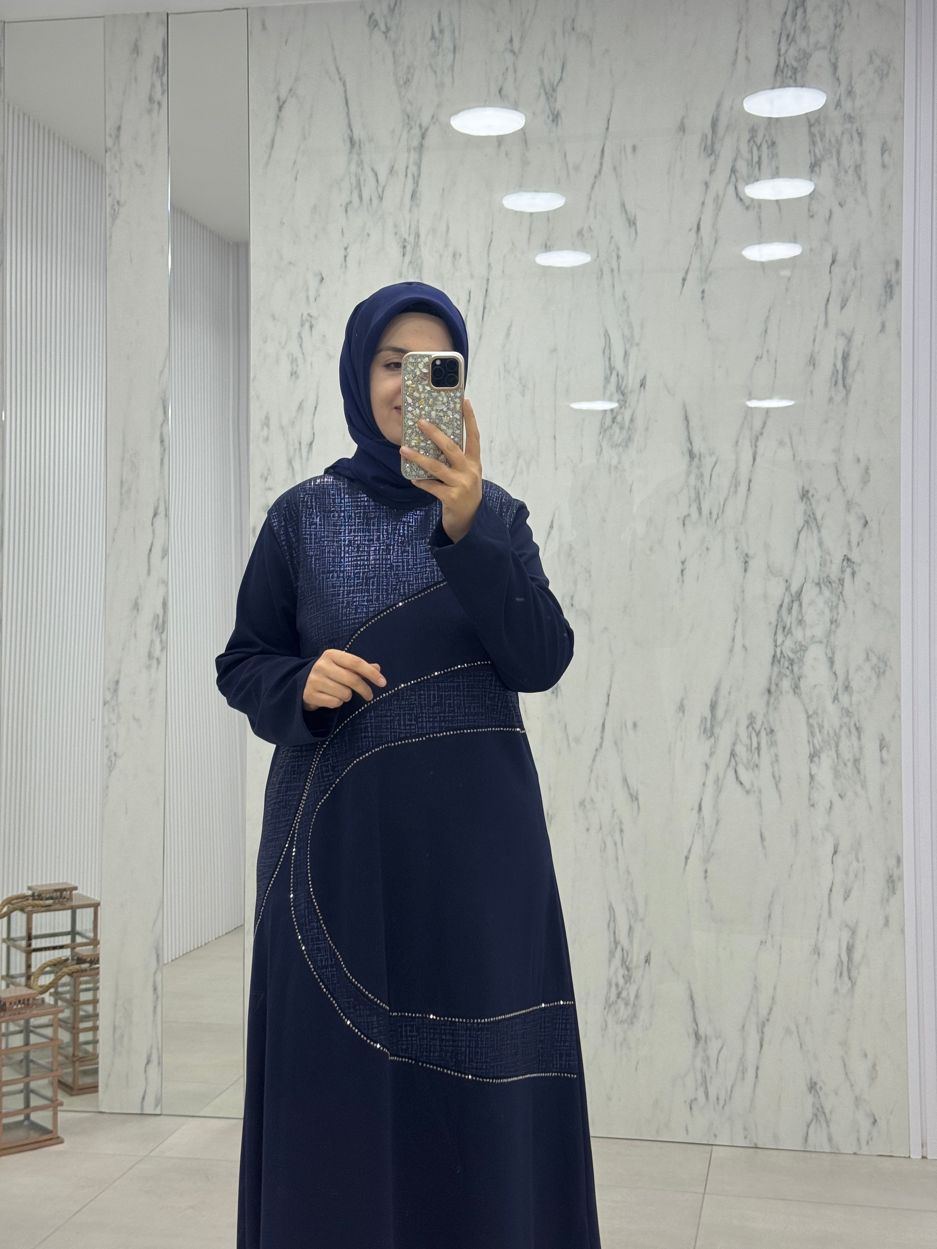 NİHAL TAŞLI ELBİSE(7412)