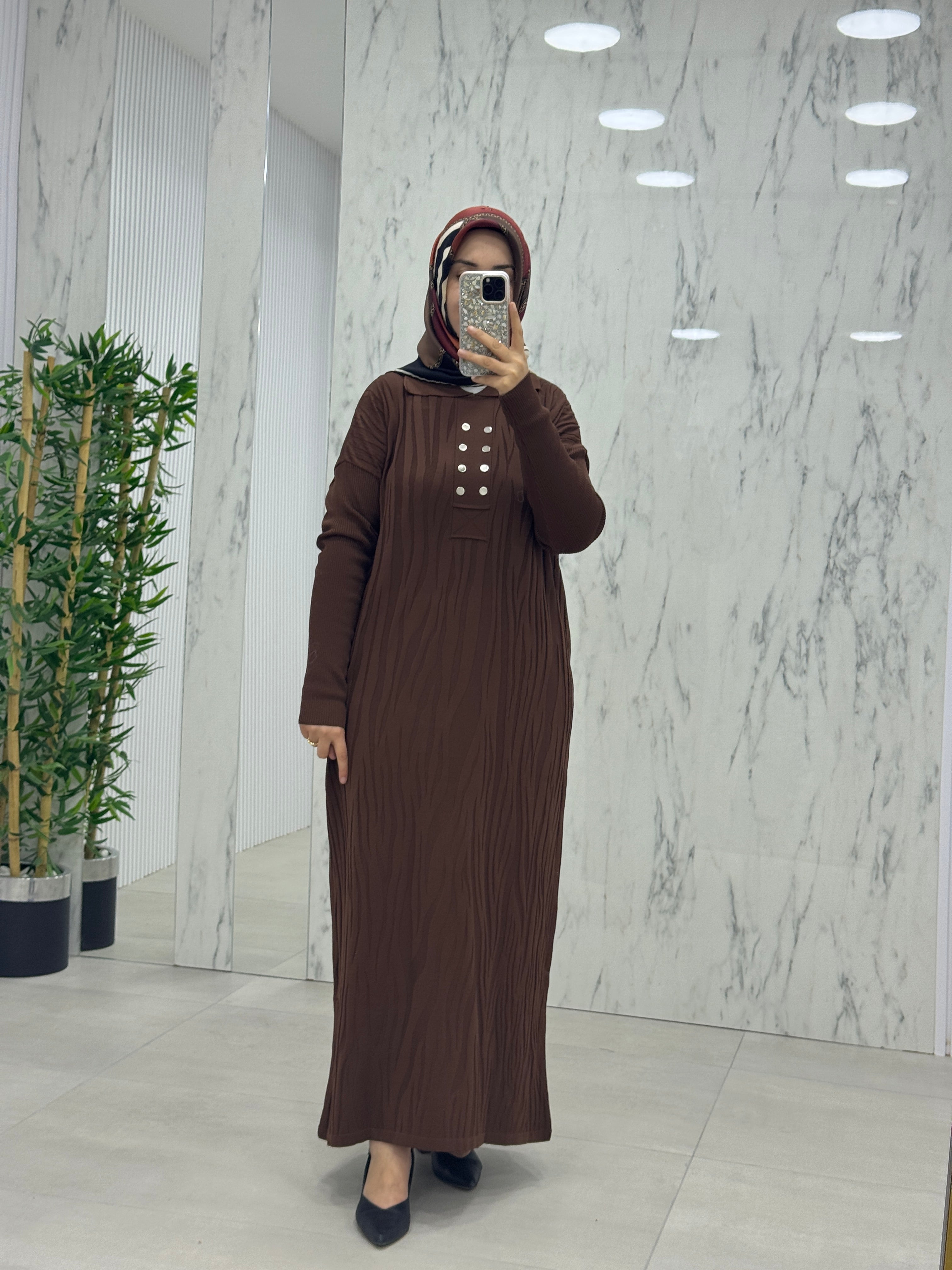 KADO ÇİFT DÜĞME TRİKO ELBİSE (2725524)