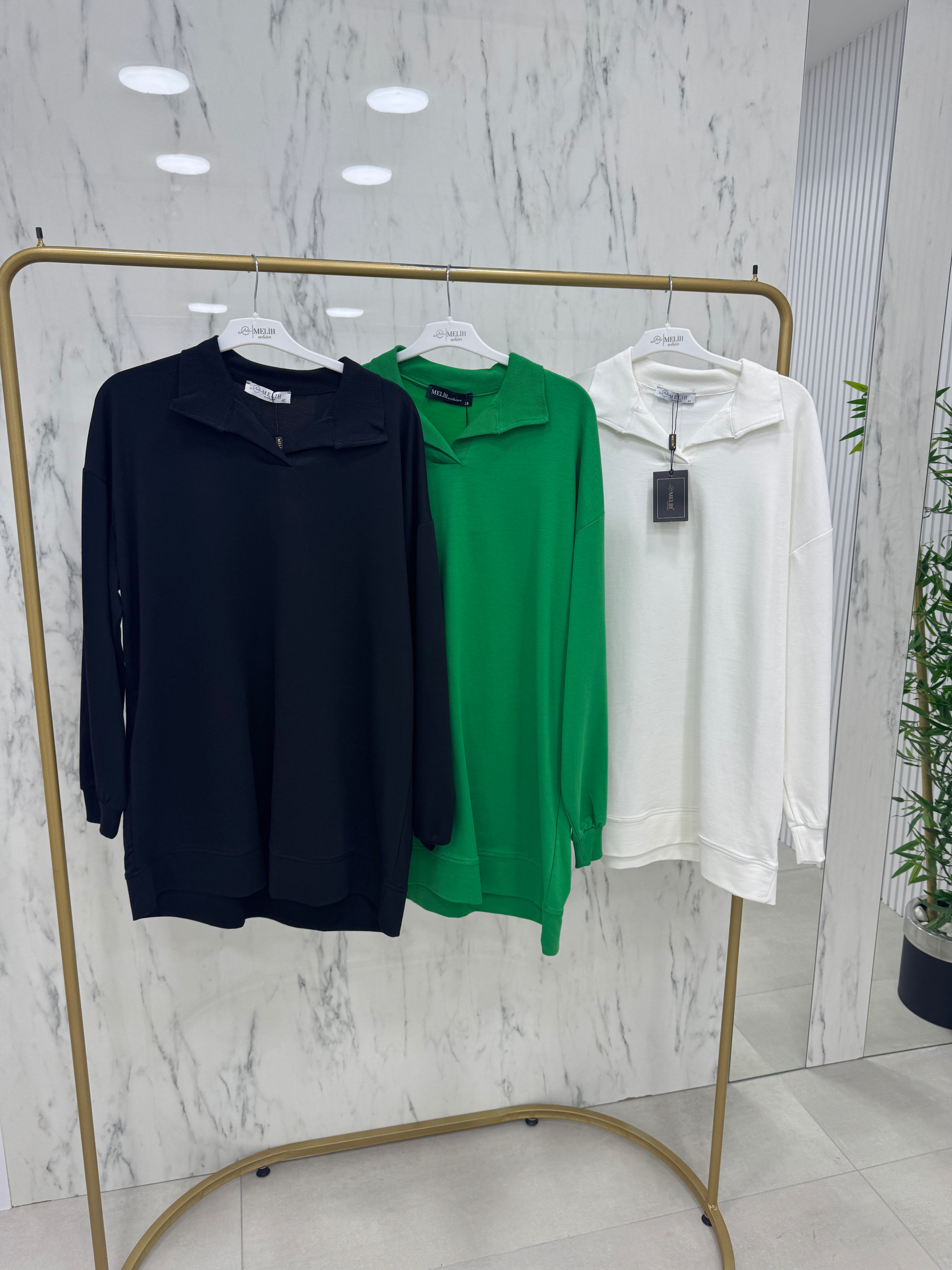 MELİH GÖMLEK YAKA TUNİK