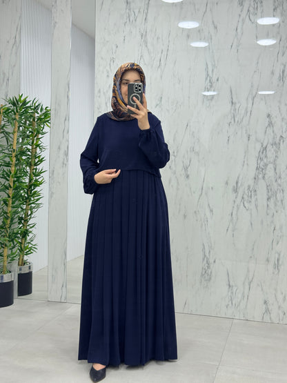 MUSAB PELERİNLİ ELBİSE/FERACE (8610)