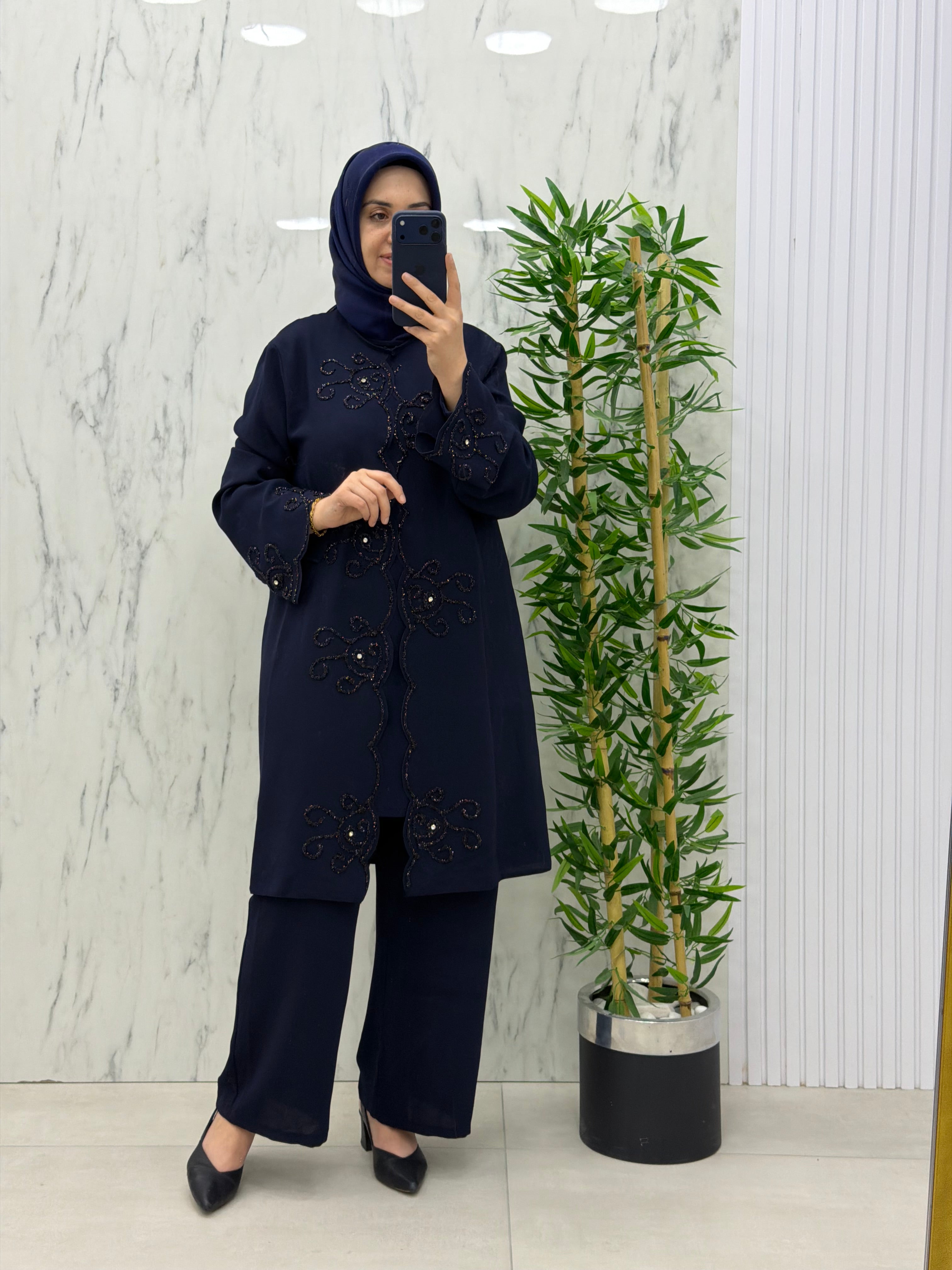 NİHAL 3'LÜ ÖZEL GÜN TAKIM (7503)