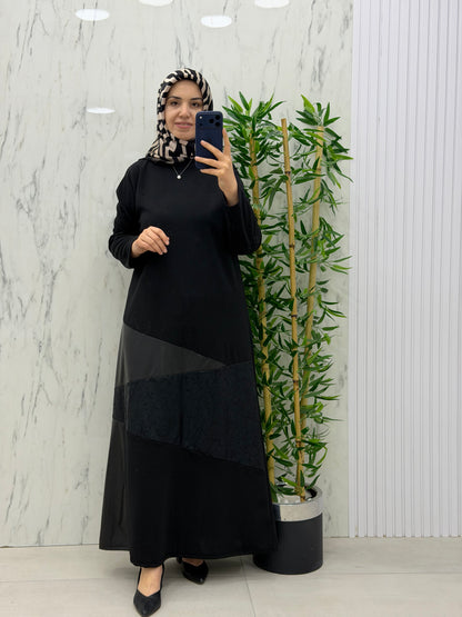 NİHAL SADE ŞIK ELBİSE(7409)