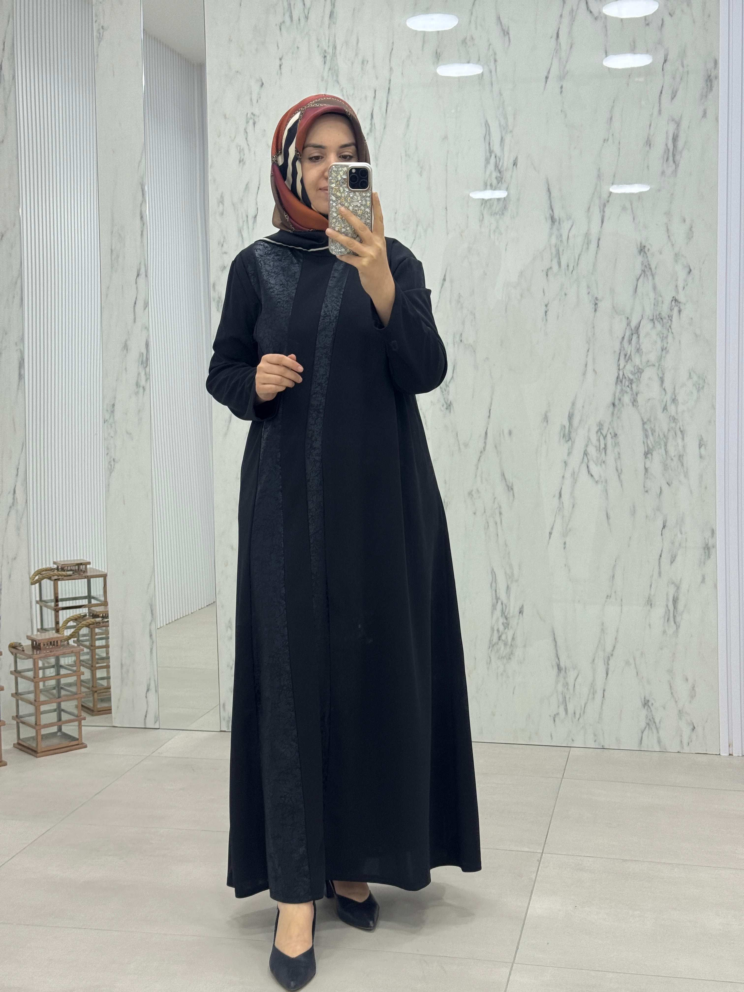 NİHAL DETAYLI ELBİSE (7410)