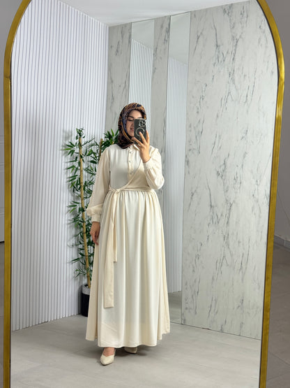 EYLÜL YANDAN BAĞLAMALI ELBİSE FERACE (1896)