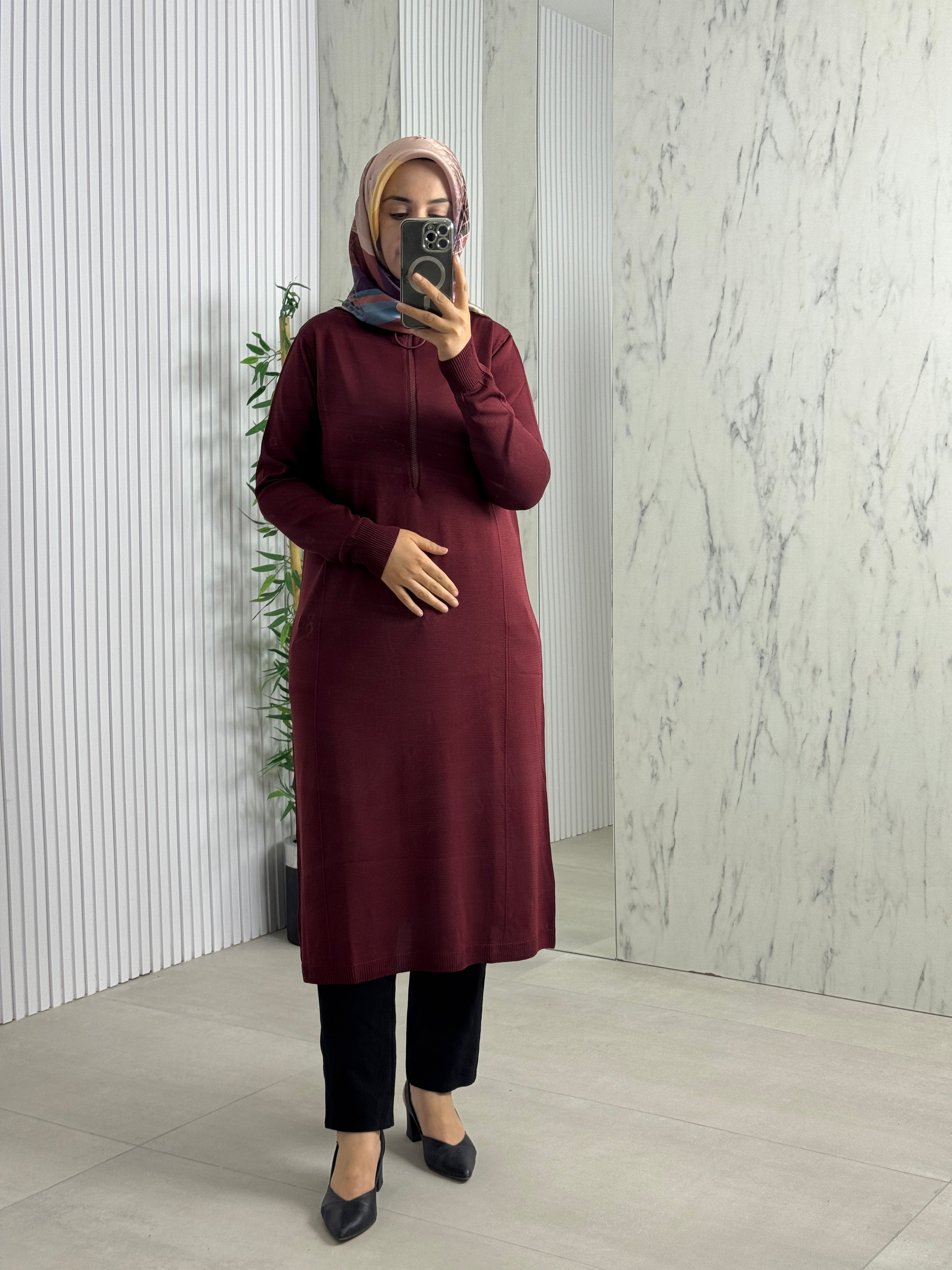 MELİH Fermuar Detay Tunik (35359)