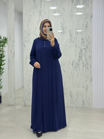 MUSAB DÜĞME DETAYLI FERACE ELBİSE(8614)