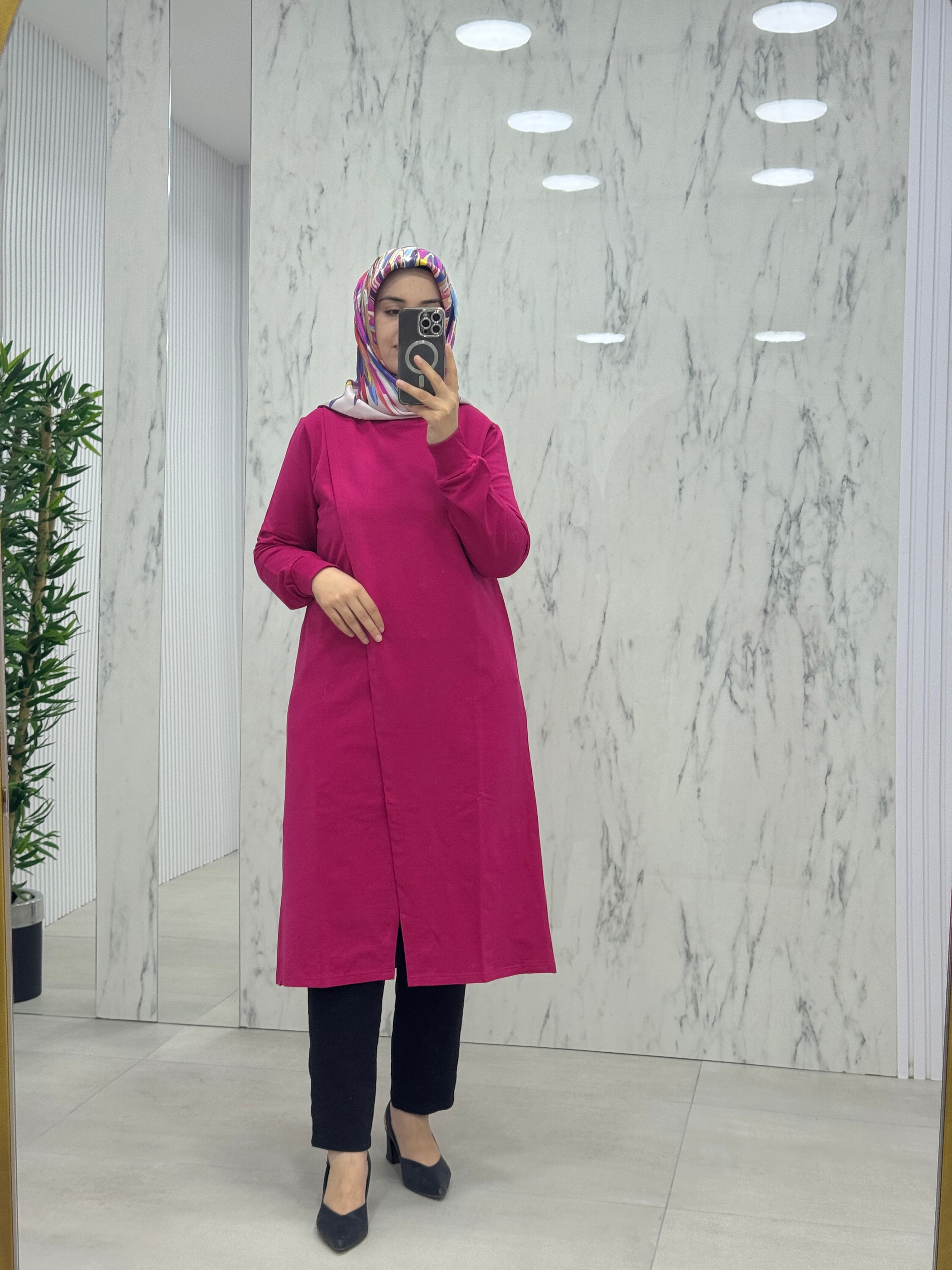 AYŞE AKAY ÇAPRAZ KESİM PENYE TUNİK