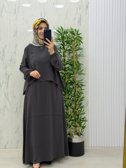 MUSAB YENİ DUBAİ ELBİSE(8621)