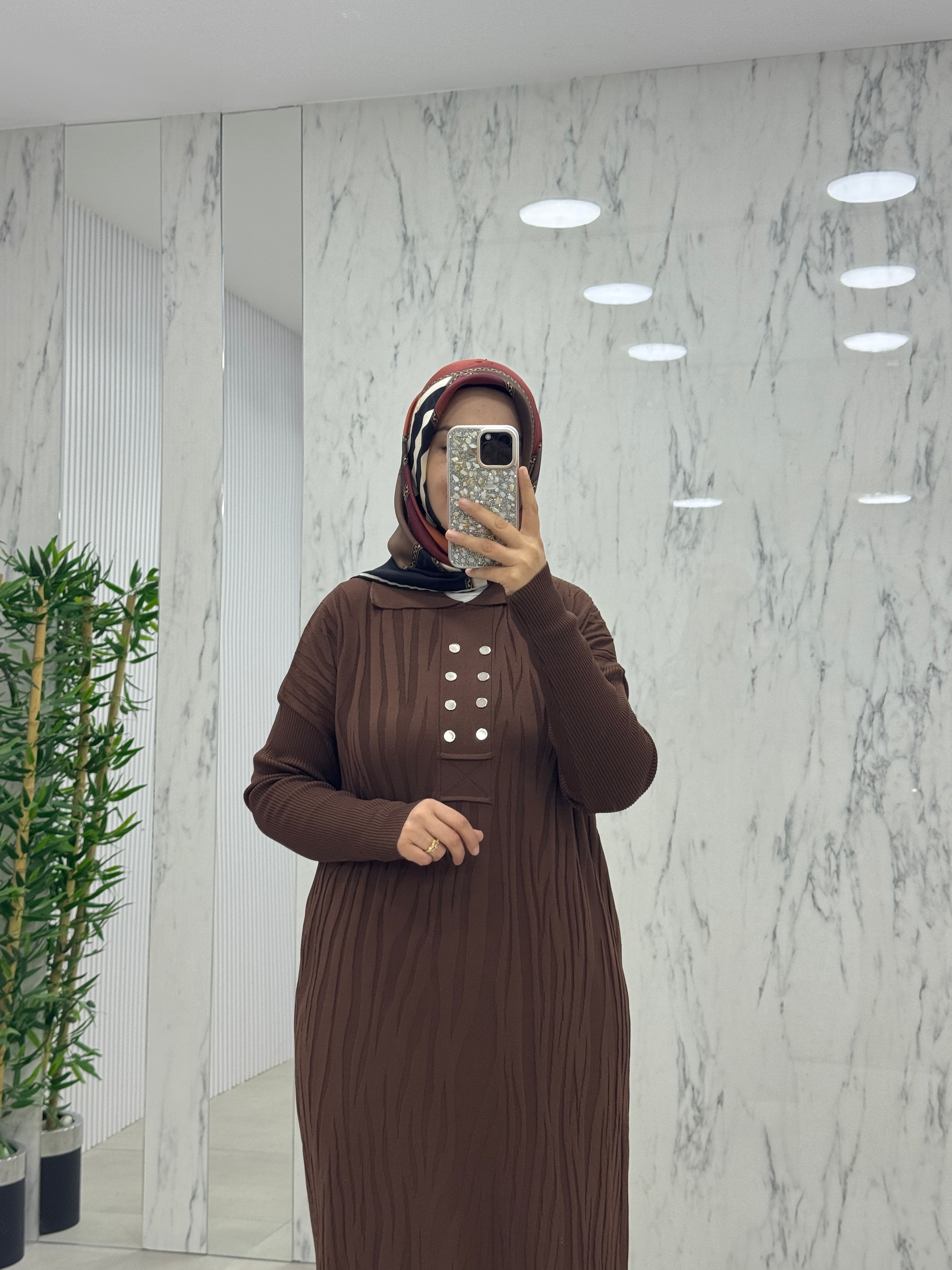 KADO ÇİFT DÜĞME TRİKO ELBİSE (2725524)