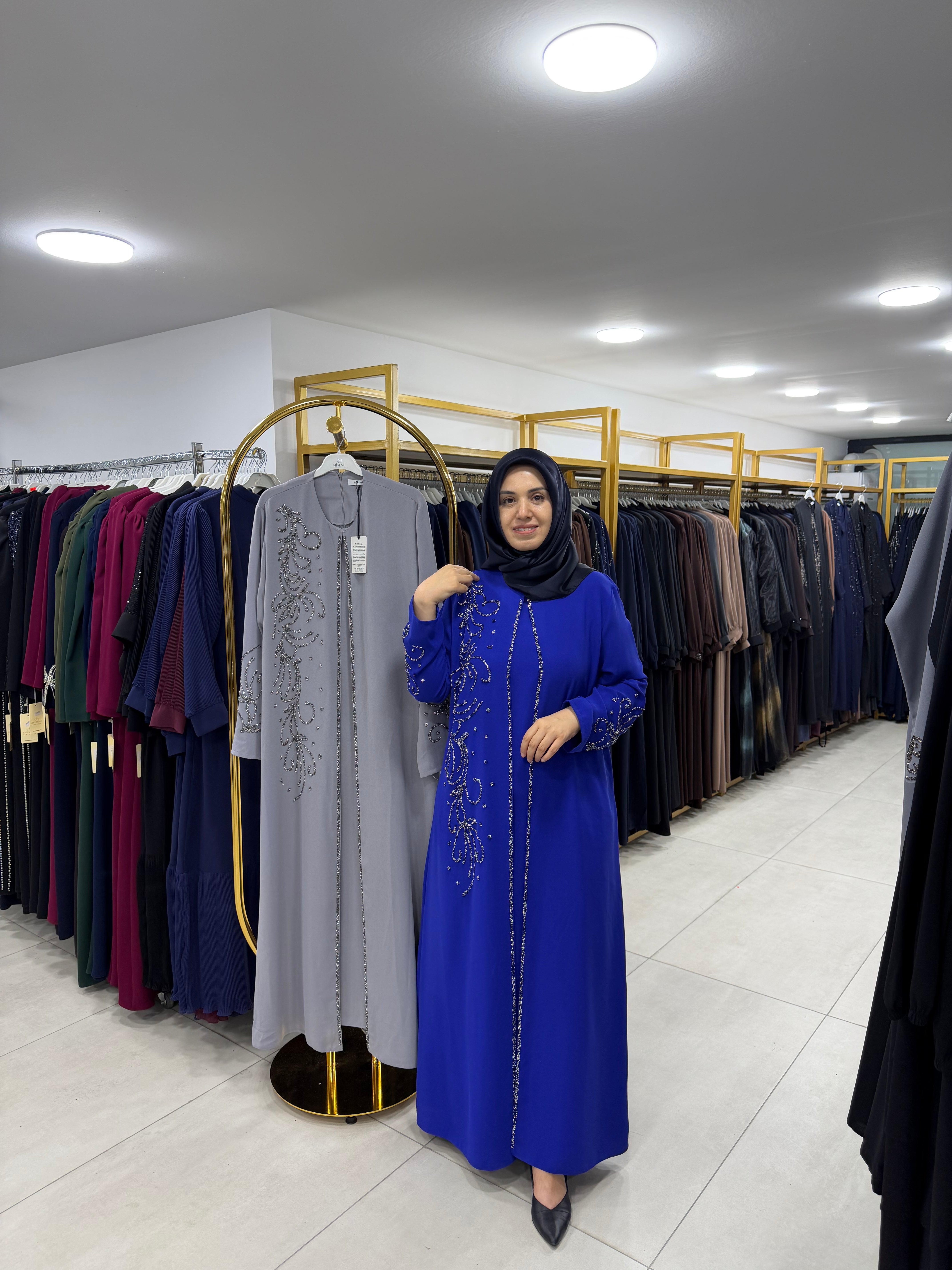 NİHAL TAŞLI İKİLİ GÖRÜNÜMLÜ ABAYA