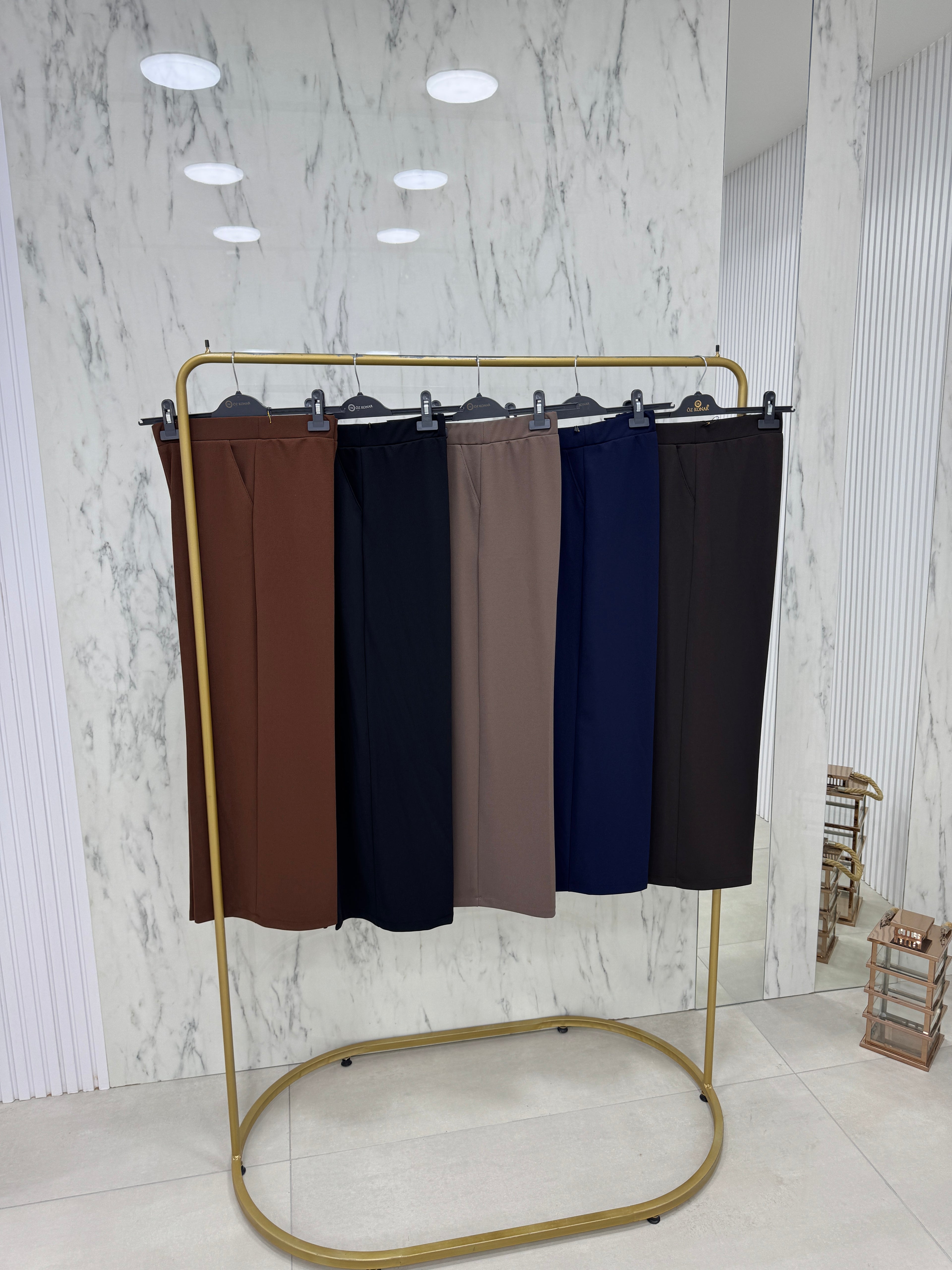 KÜBRA  KREP BOL PAÇA PANTOLON (1003)