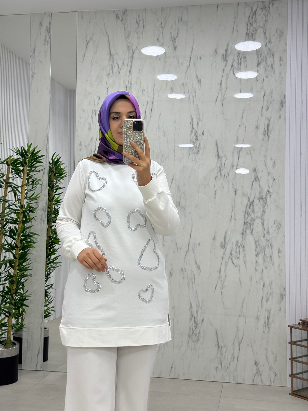 AYŞE AKAY PULLU NAKIŞLI TUNİK