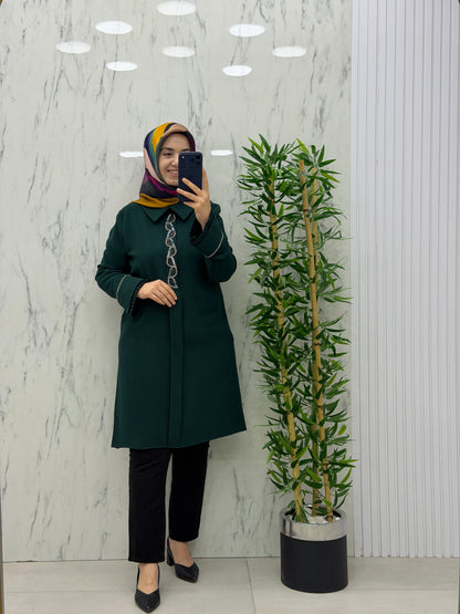 MODA İLDEM KOL VE YAKA DETAYLI TUNİK(2111)