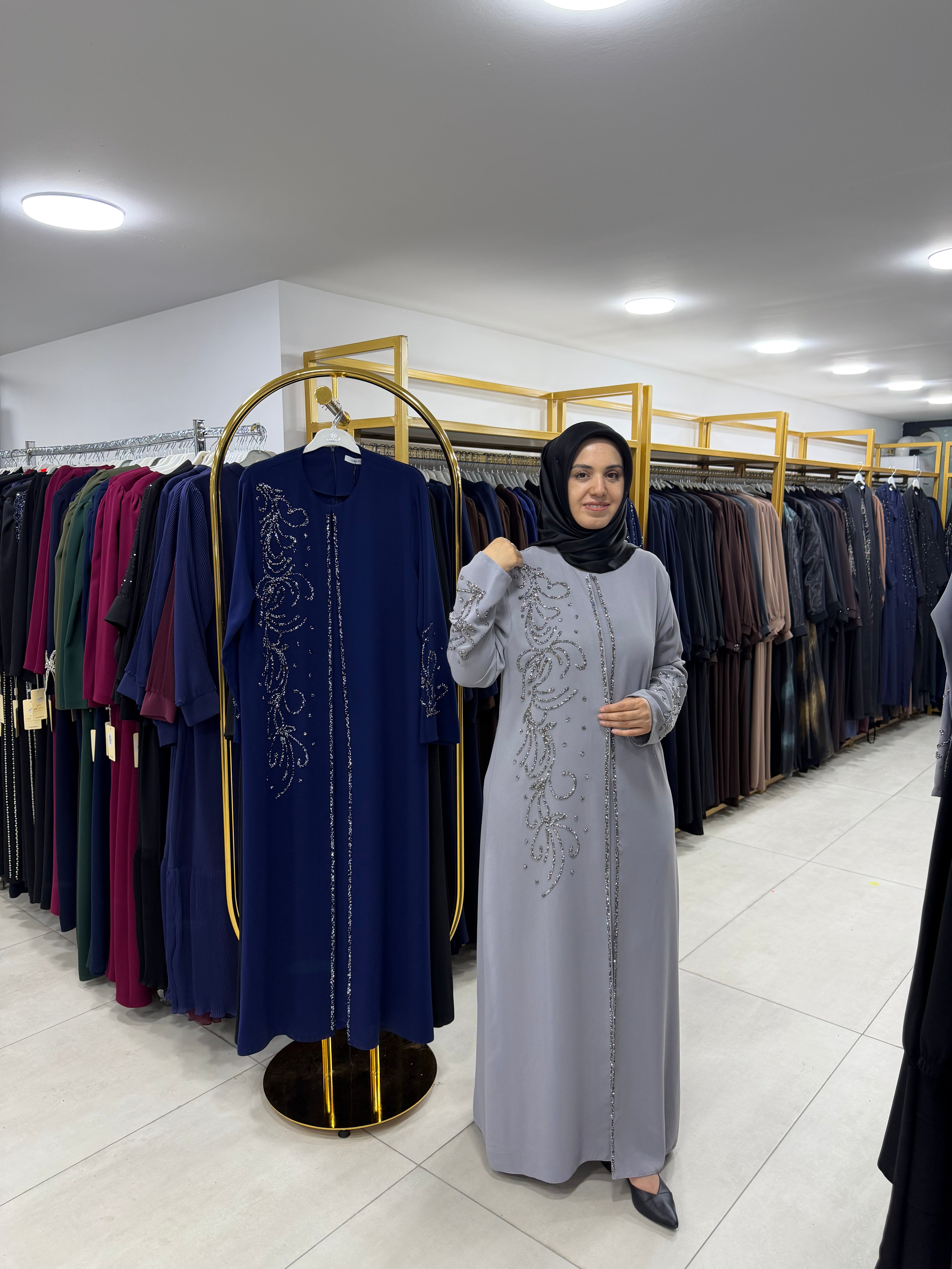NİHAL TAŞLI İKİLİ GÖRÜNÜMLÜ ABAYA