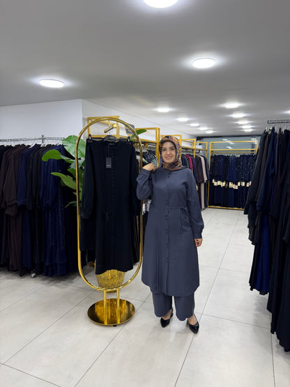 ALESYA BOYDAN DÜĞMELİ SEYYAR KEMERLİ TAKIM