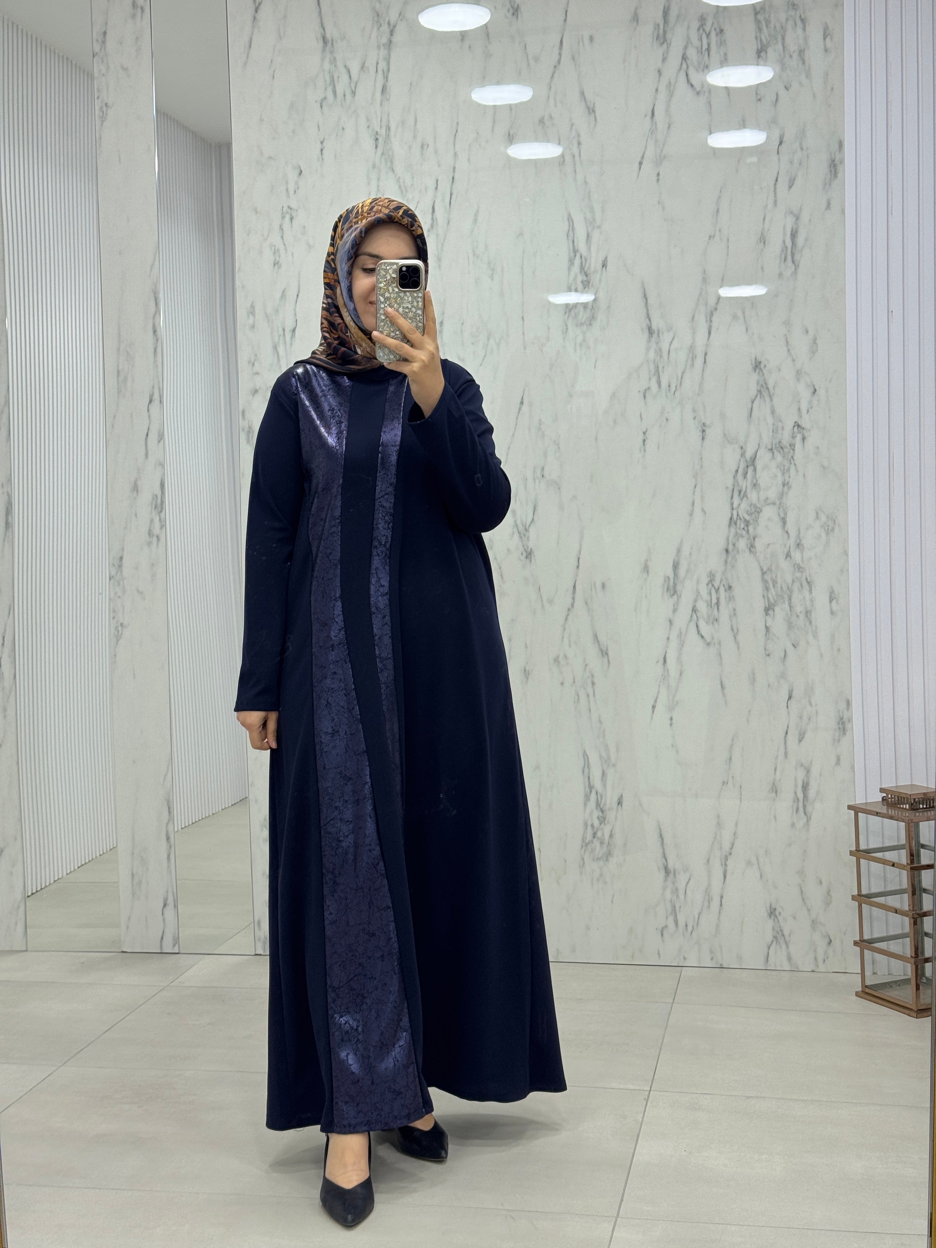 NİHAL DETAYLI ELBİSE (7410)