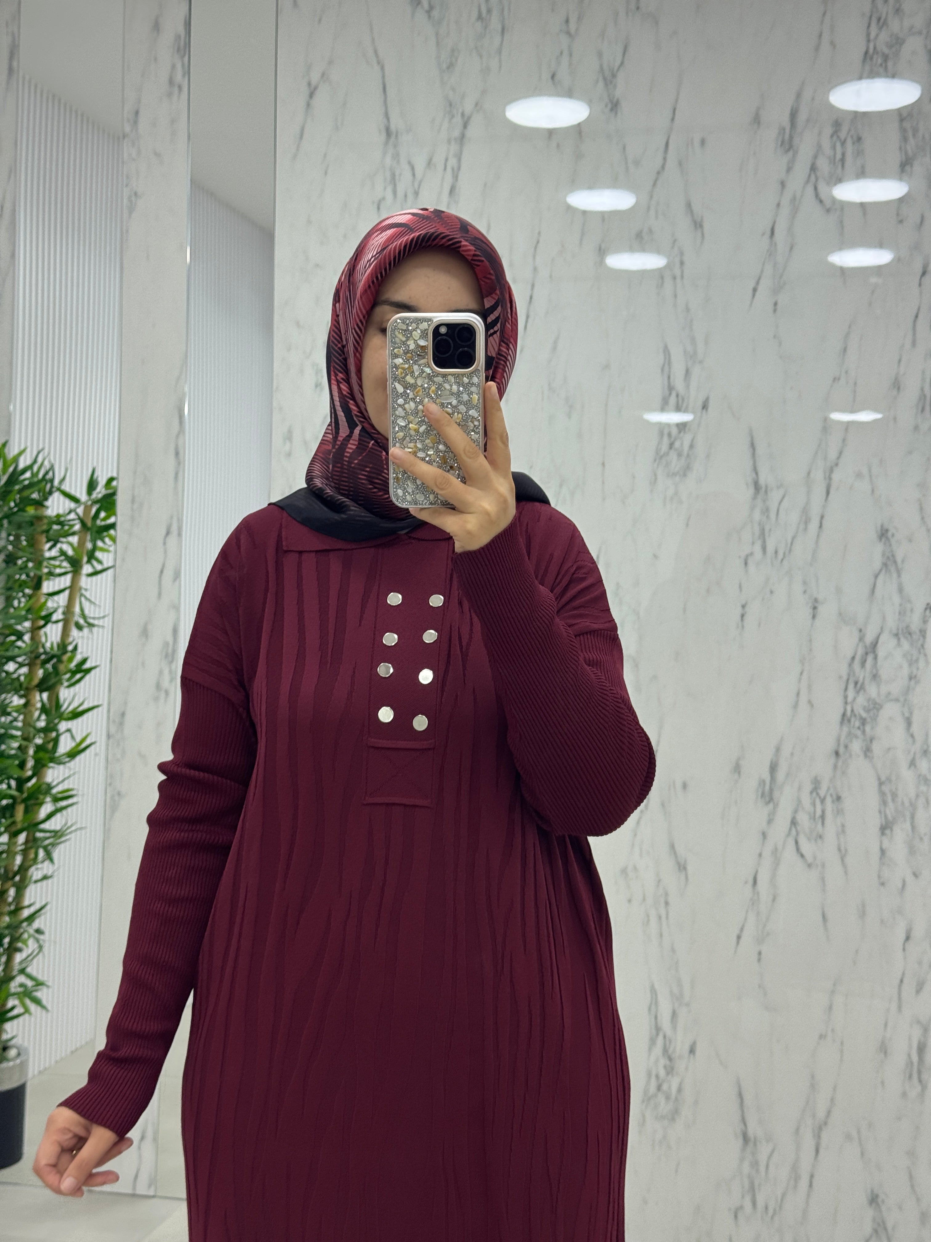 KADO ÇİFT DÜĞME TRİKO ELBİSE (2725524)