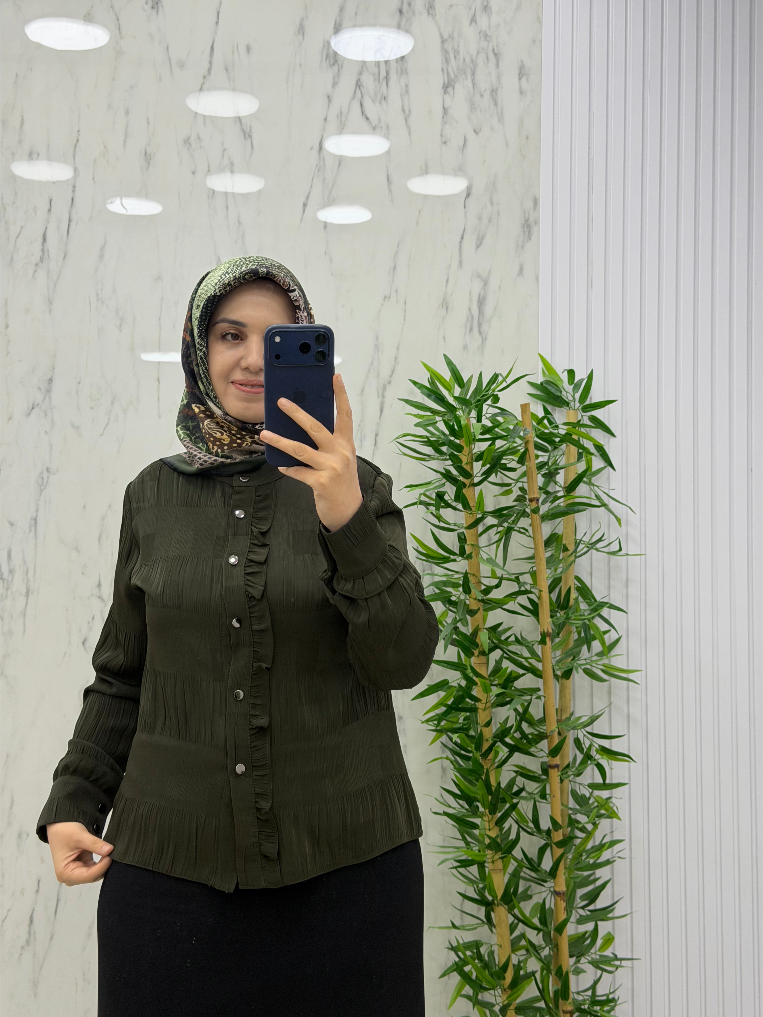 SEVİL TEK FIRFIRLI  GÖMLEK(5305)
