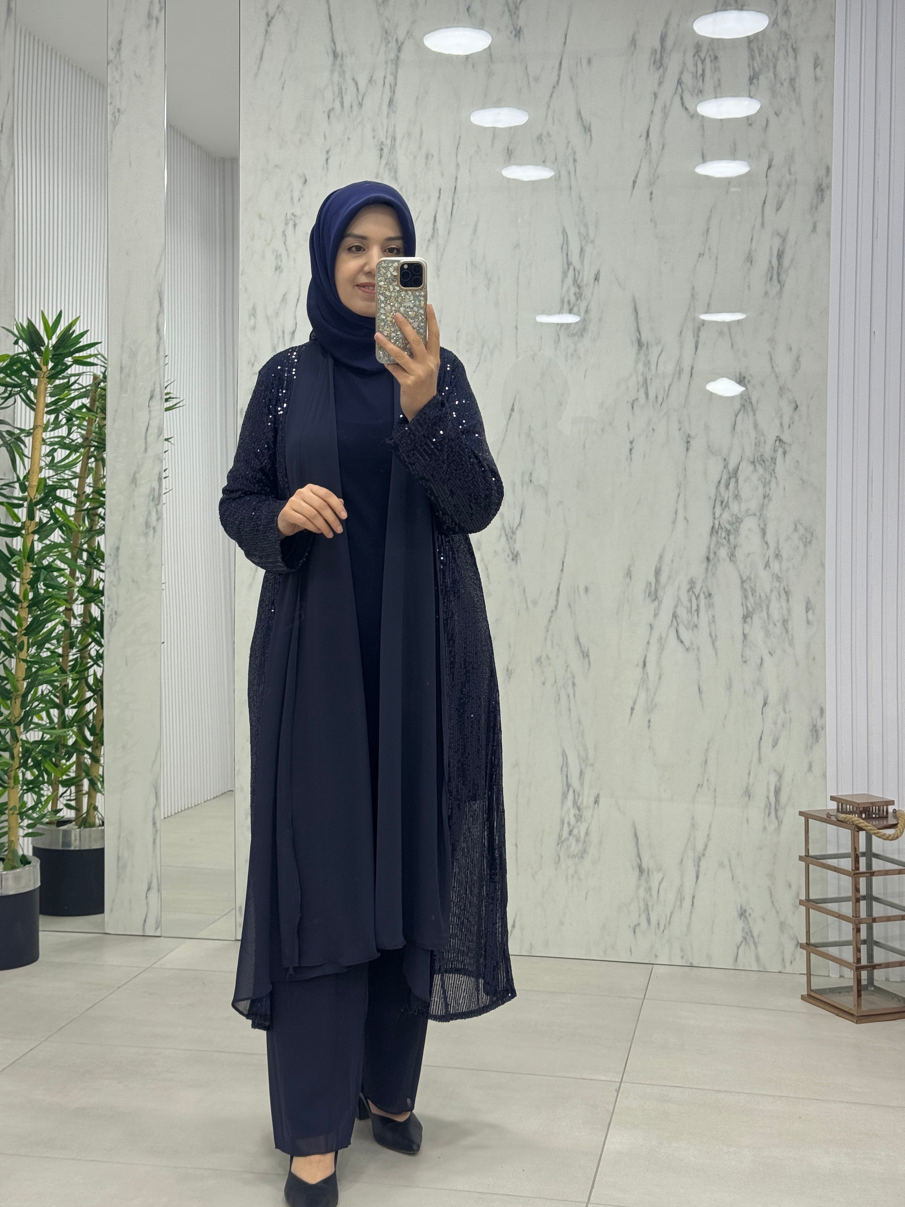 NİHAL PULLU PAYETLİ 3'LÜ TAKIM(7213)