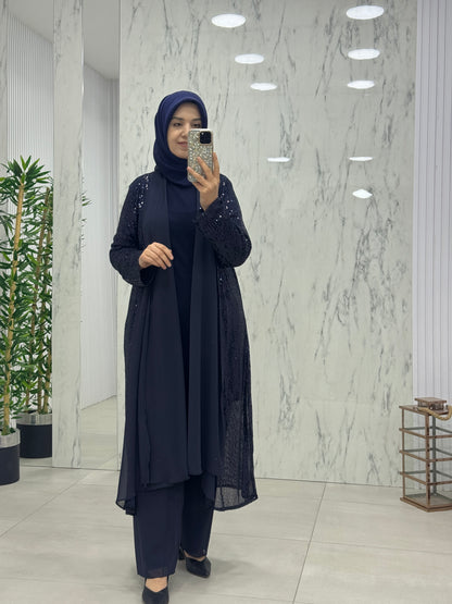 NİHAL PULLU PAYETLİ 3'LÜ TAKIM(7213)