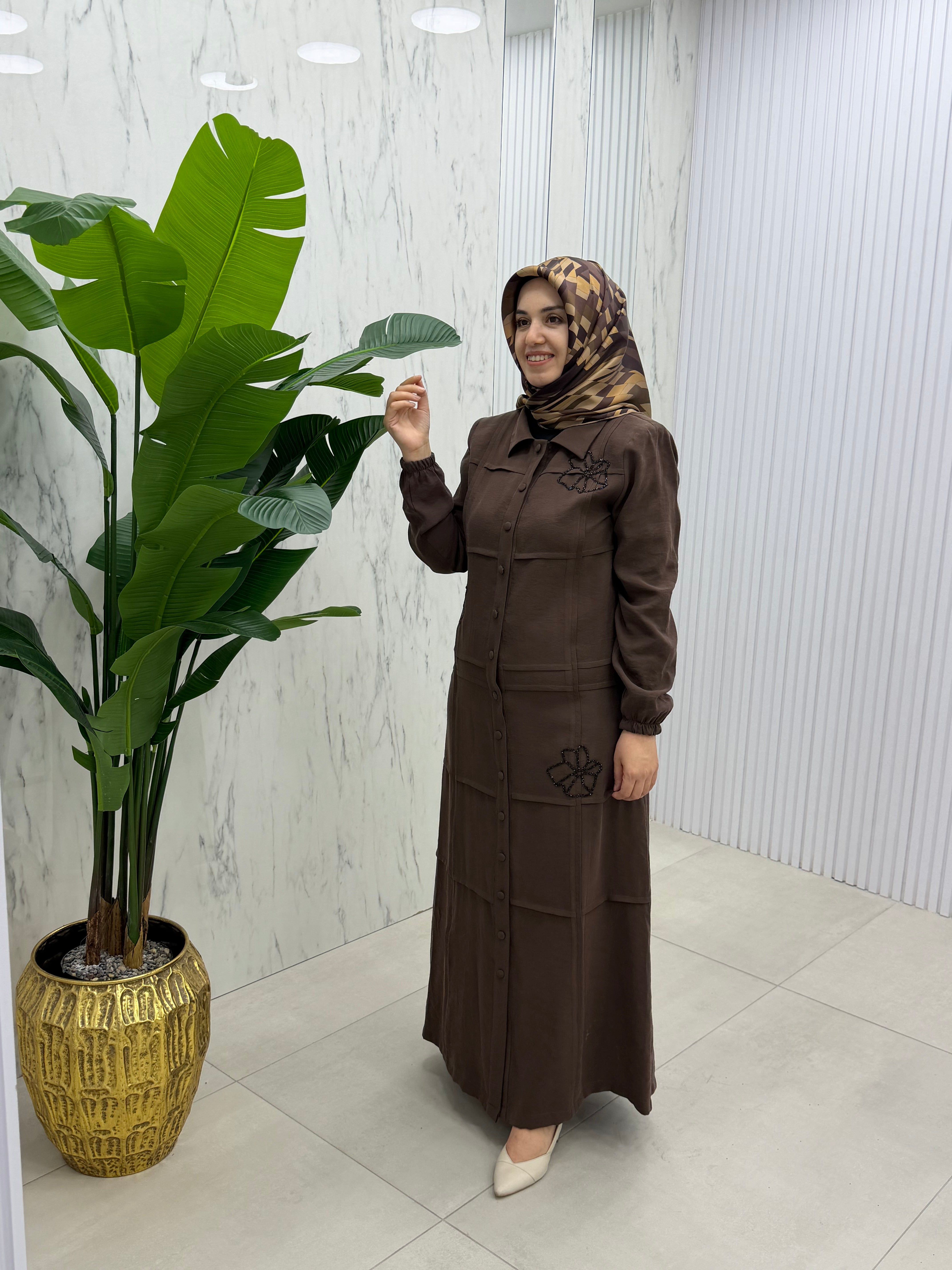 SARMODA GÖMLEK ELBİSE (6001)