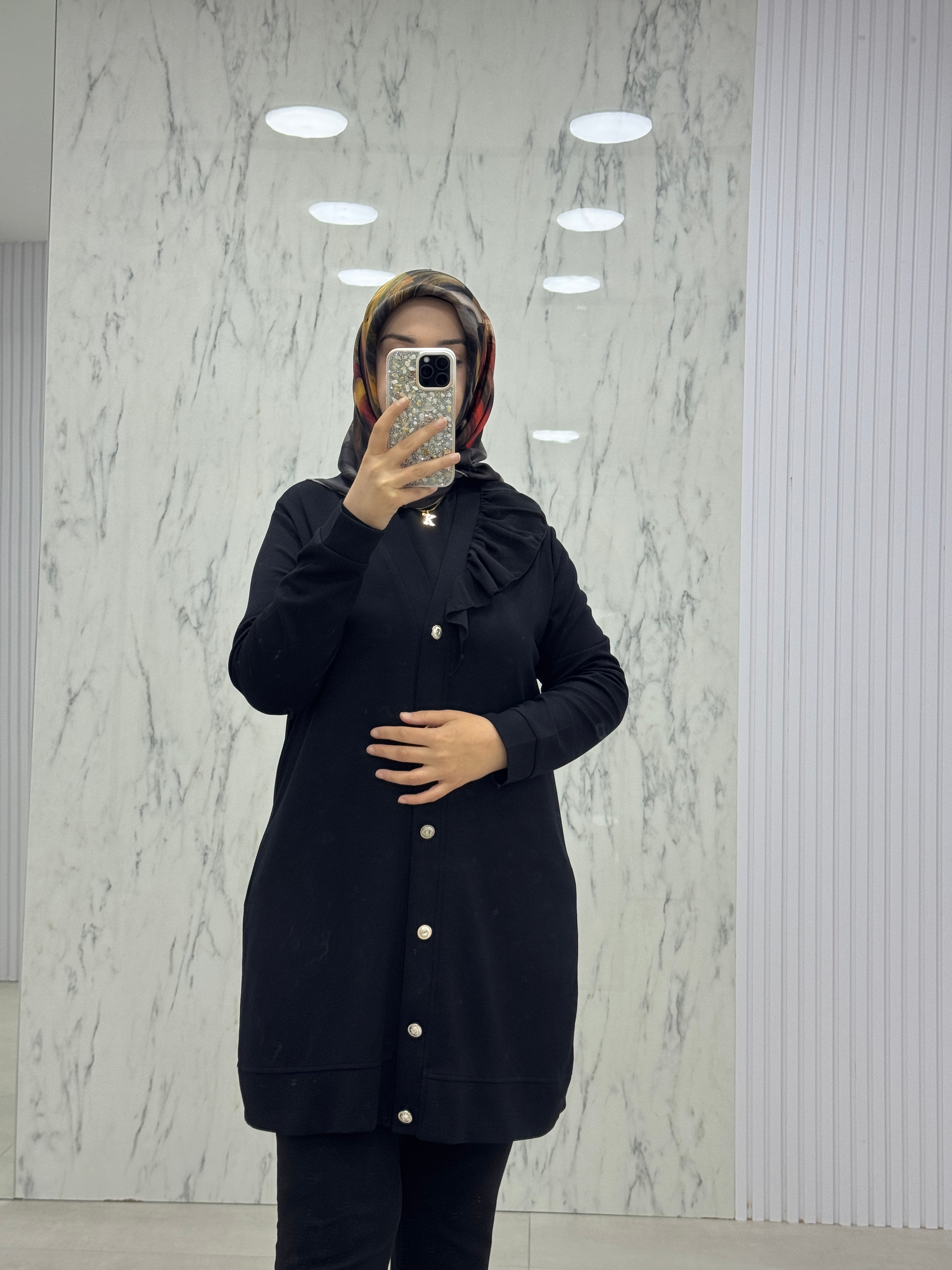 KADO ŞİFON KOMBİNLİ HIRKA (251256)