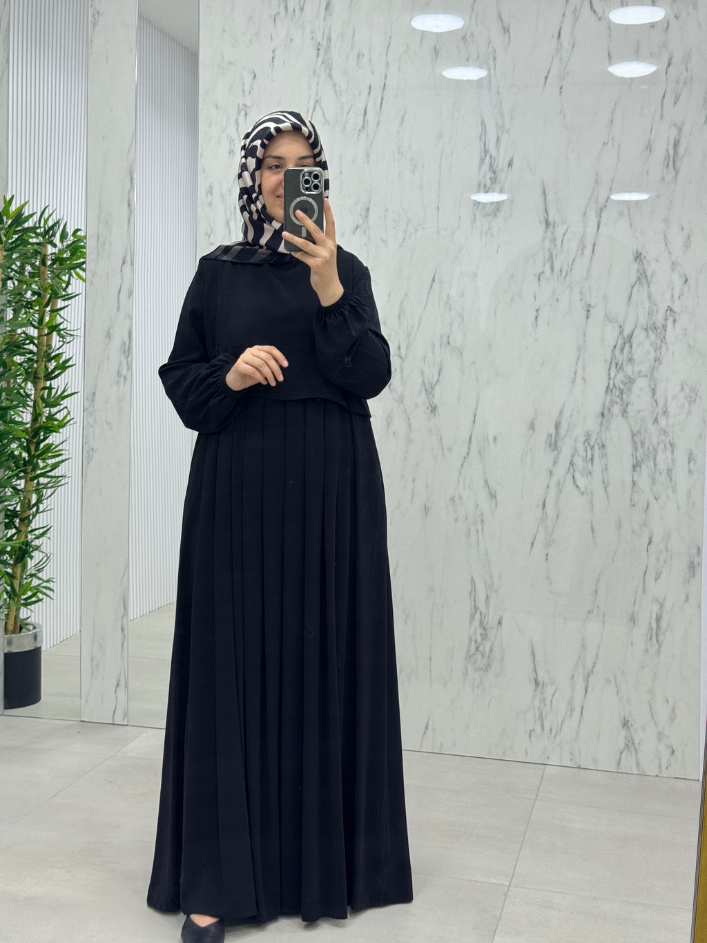 MUSAB PELERİNLİ ELBİSE/FERACE (8610)