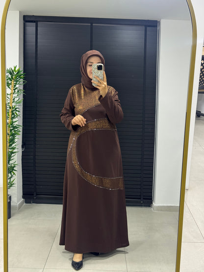 NİHAL TAŞLI ELBİSE(7412)