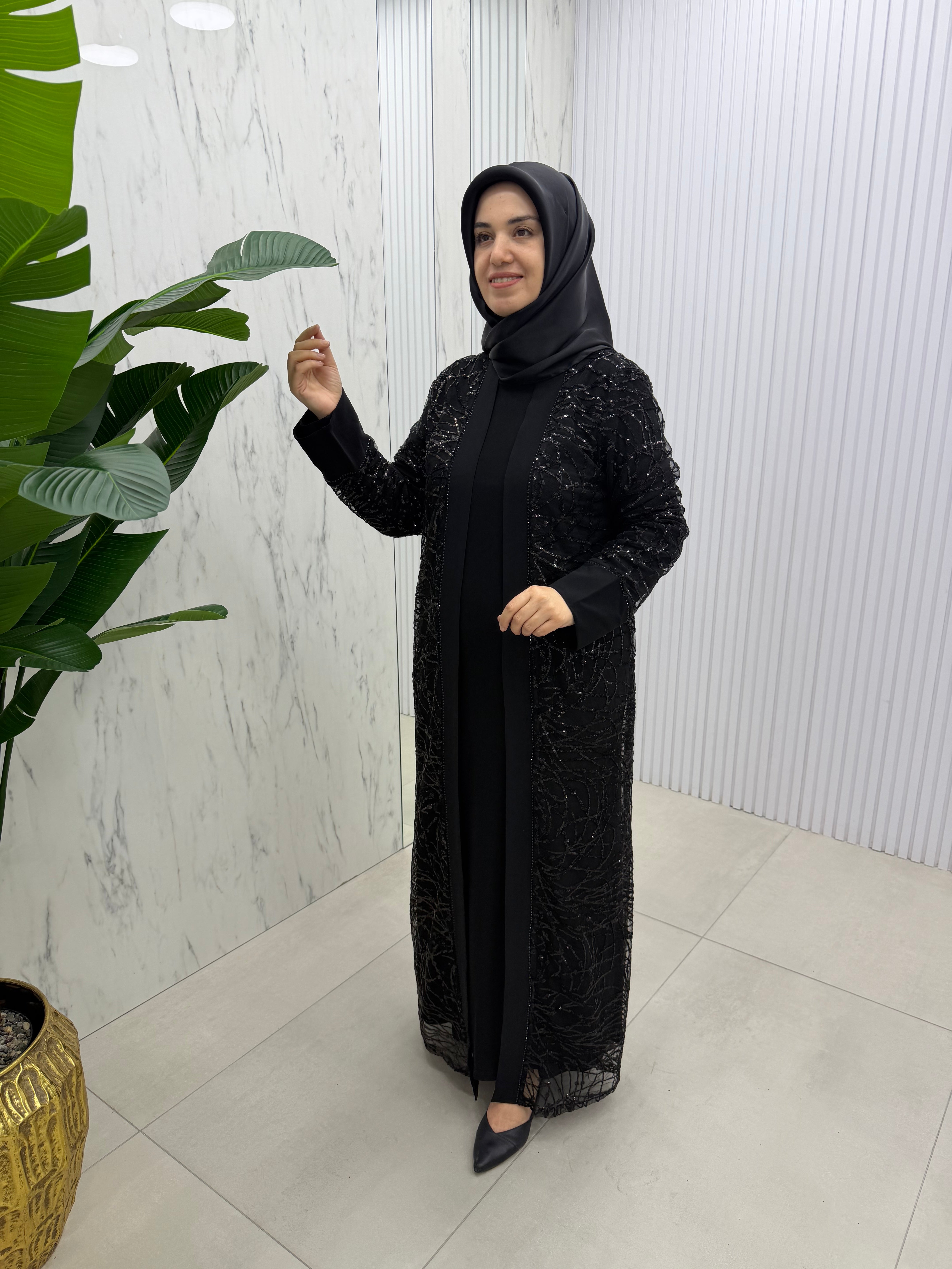 NİHAL PUL PAYET ABAYA