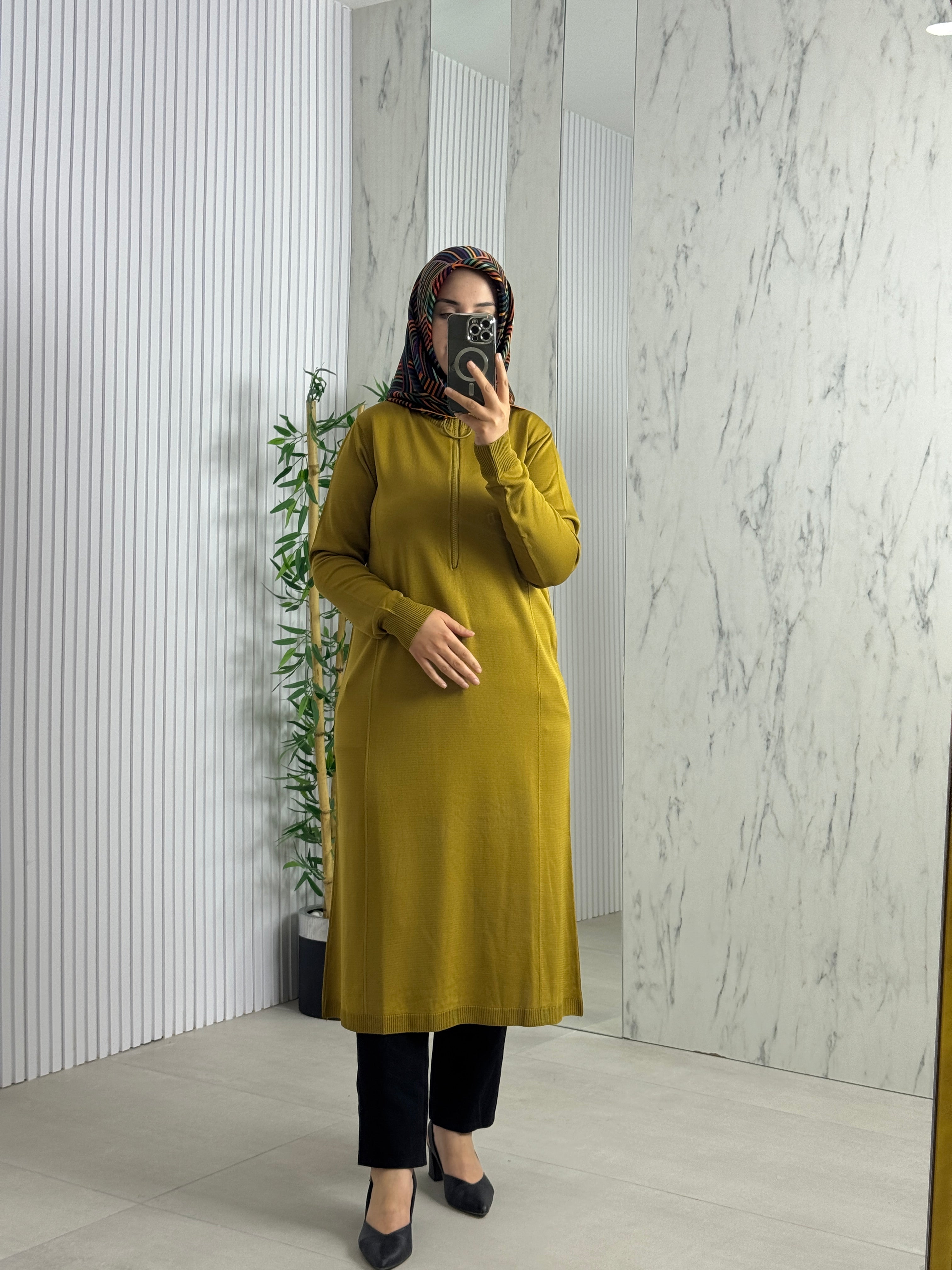 MELİH Fermuar Detay Tunik (35359)