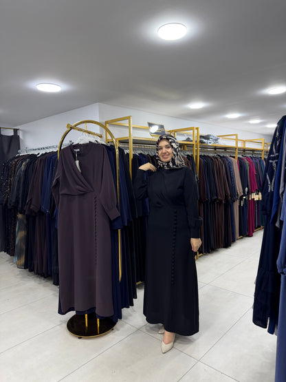 DRAPE DETAYLI ELBİSE