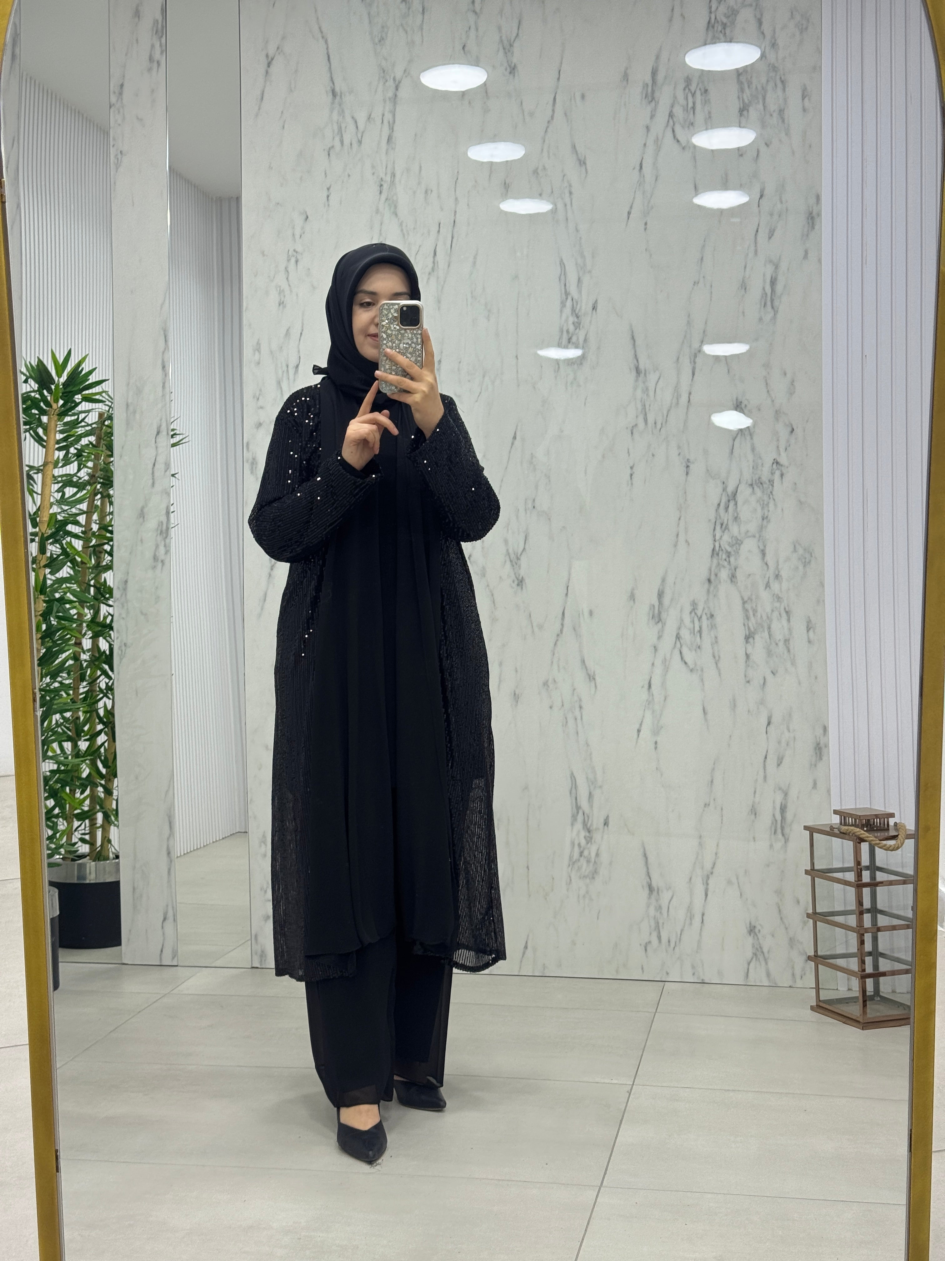 NİHAL PULLU PAYETLİ 3'LÜ TAKIM(7213)