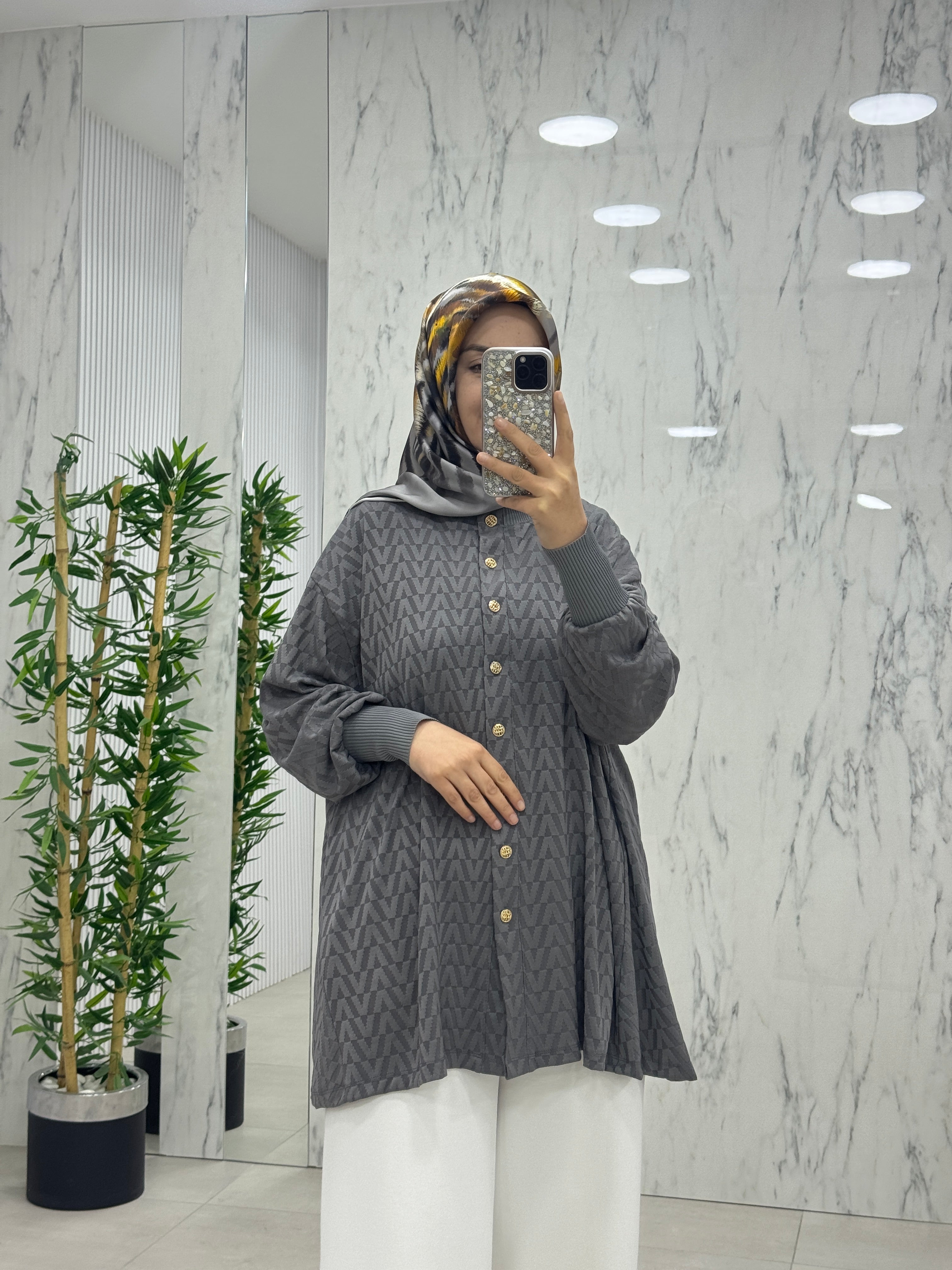 KADO V DESENLİ GÖMLEK (257728)