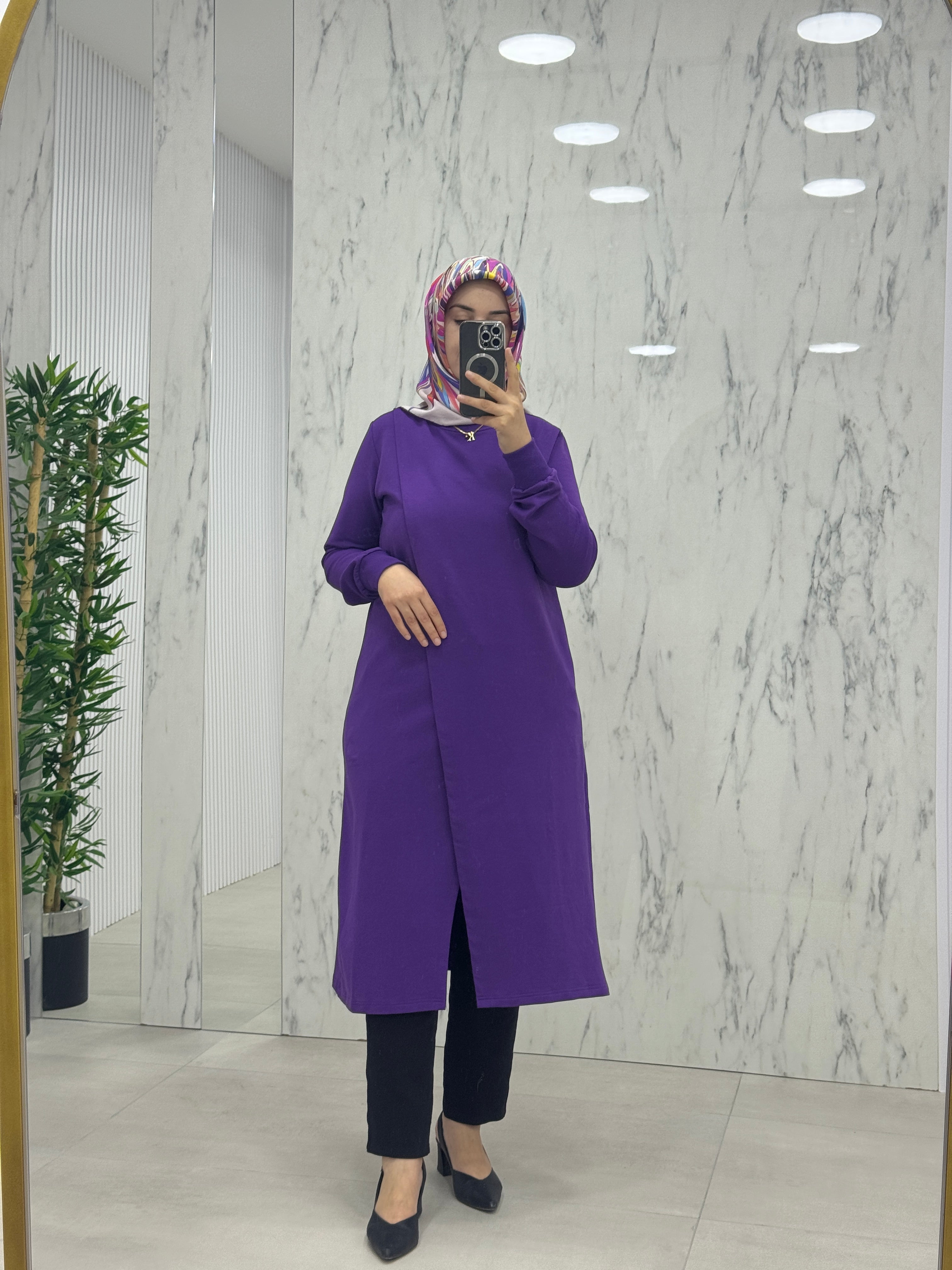 AYŞE AKAY ÇAPRAZ KESİM PENYE TUNİK