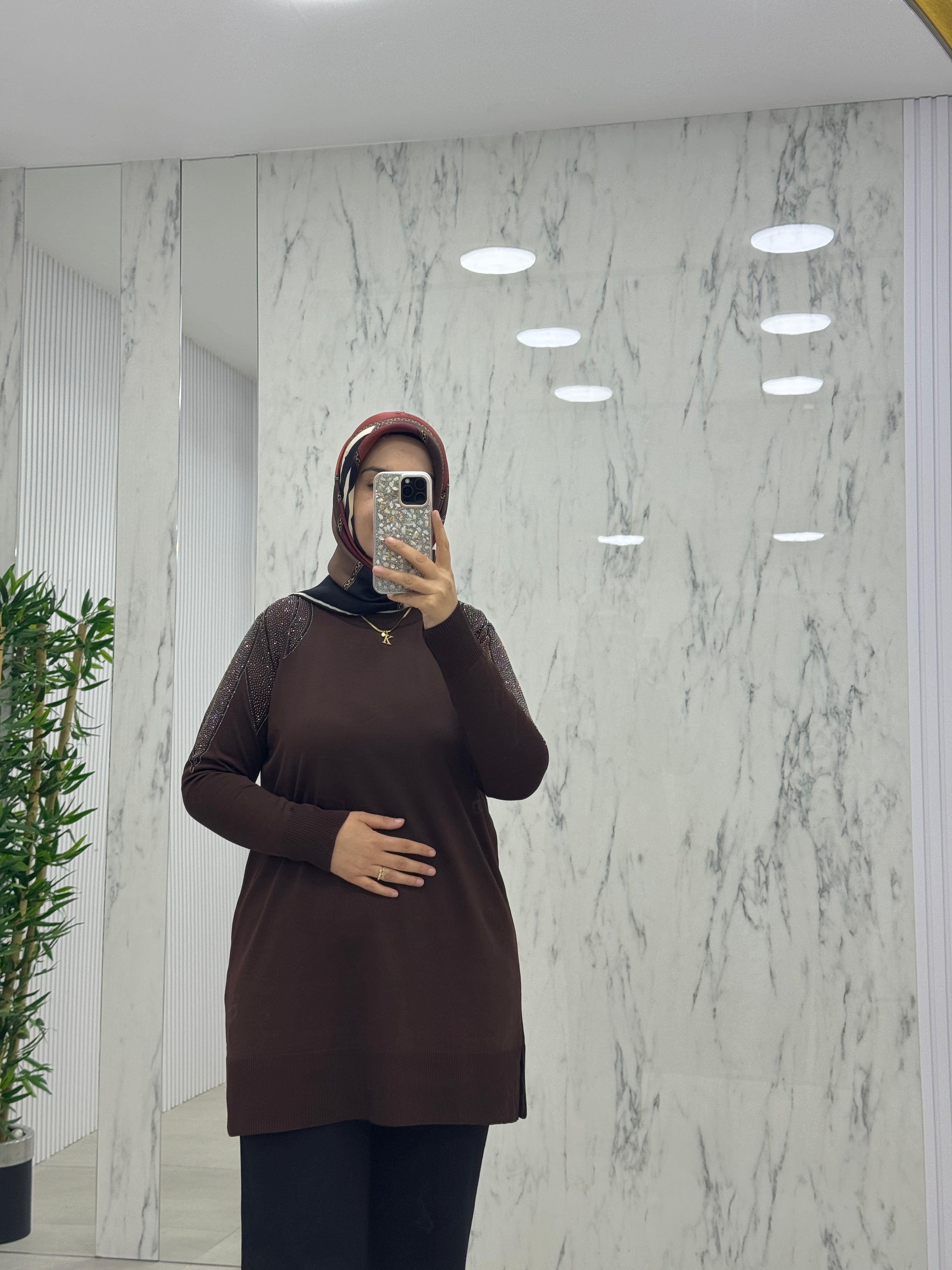 KADO OMUZU TAŞLI TUNİK (2725012)